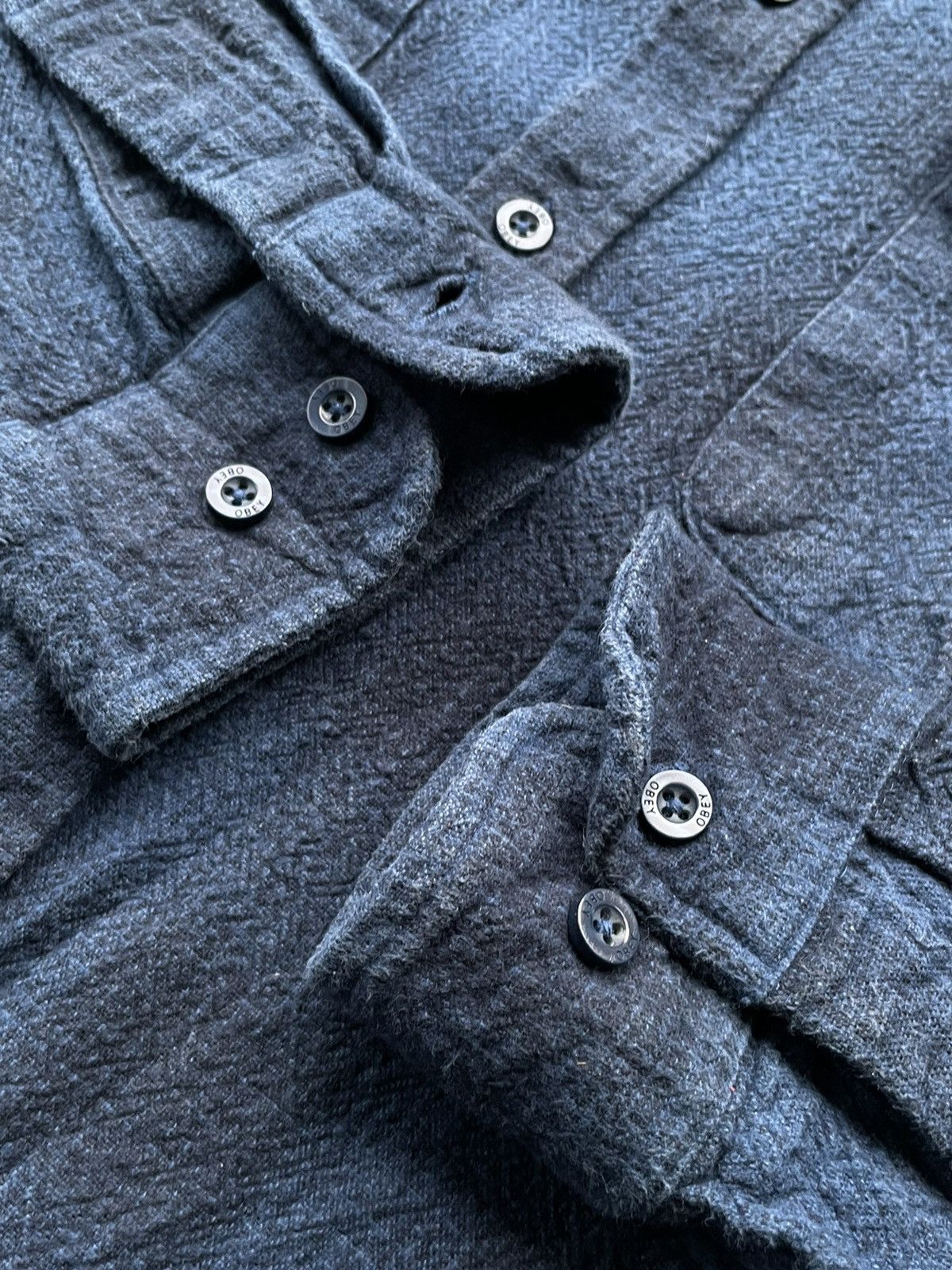 Flannel Obey Flannel Shirt Size US XL / EU 56 / 4 - 9 Thumbnail