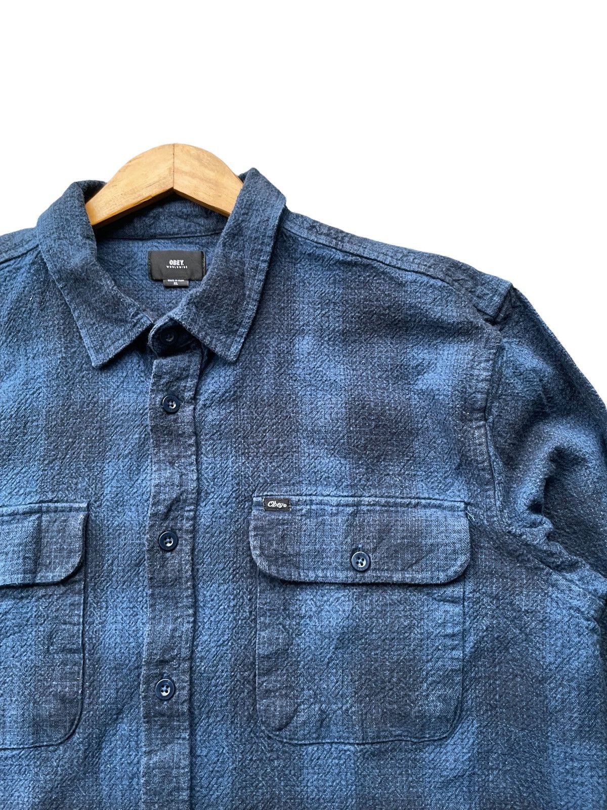 Flannel Obey Flannel Shirt Size US XL / EU 56 / 4 - 6 Thumbnail