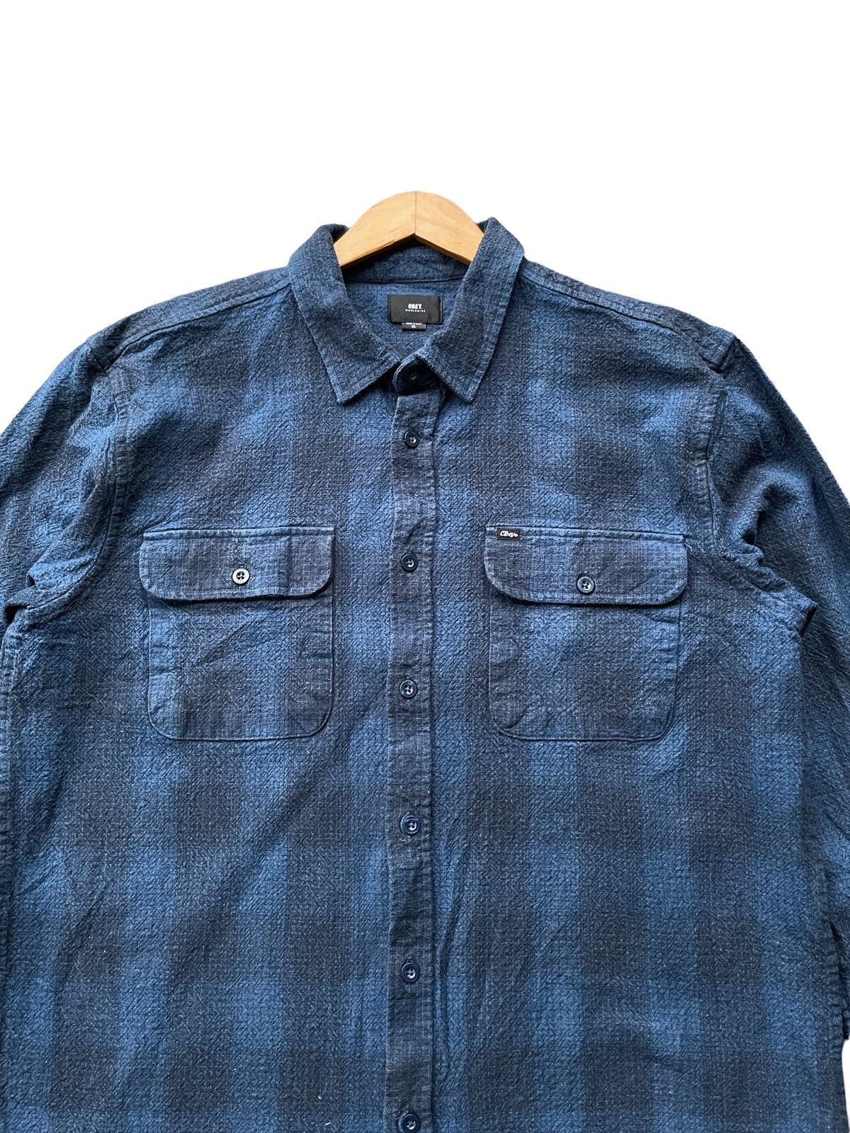 Flannel Obey Flannel Shirt Size US XL / EU 56 / 4 - 5 Thumbnail