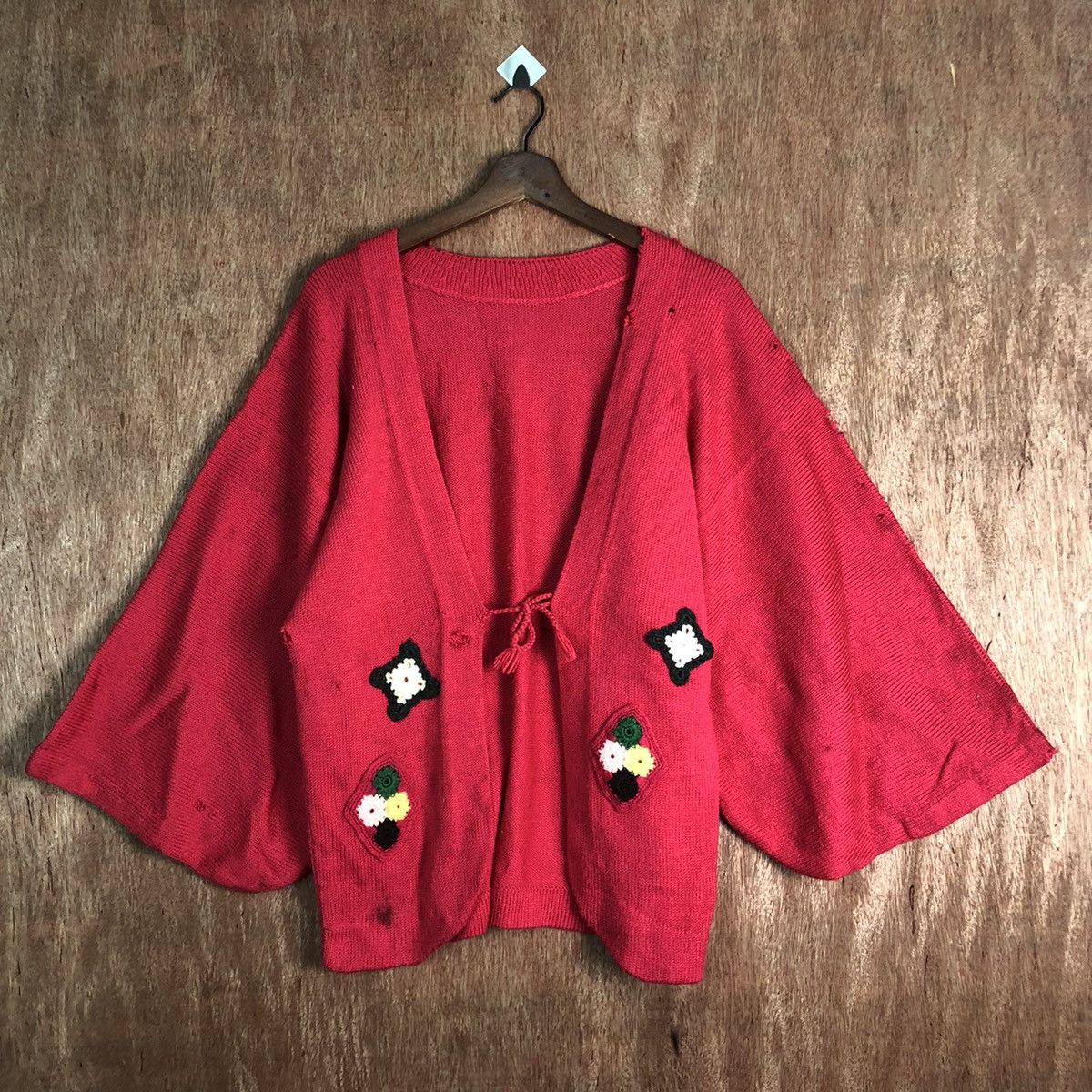 Homespun Knitwear DLL Japan distressed vintage art kimono knitwear #c168 Size US M / EU 48-50 / 2 - 1 Thumbnail