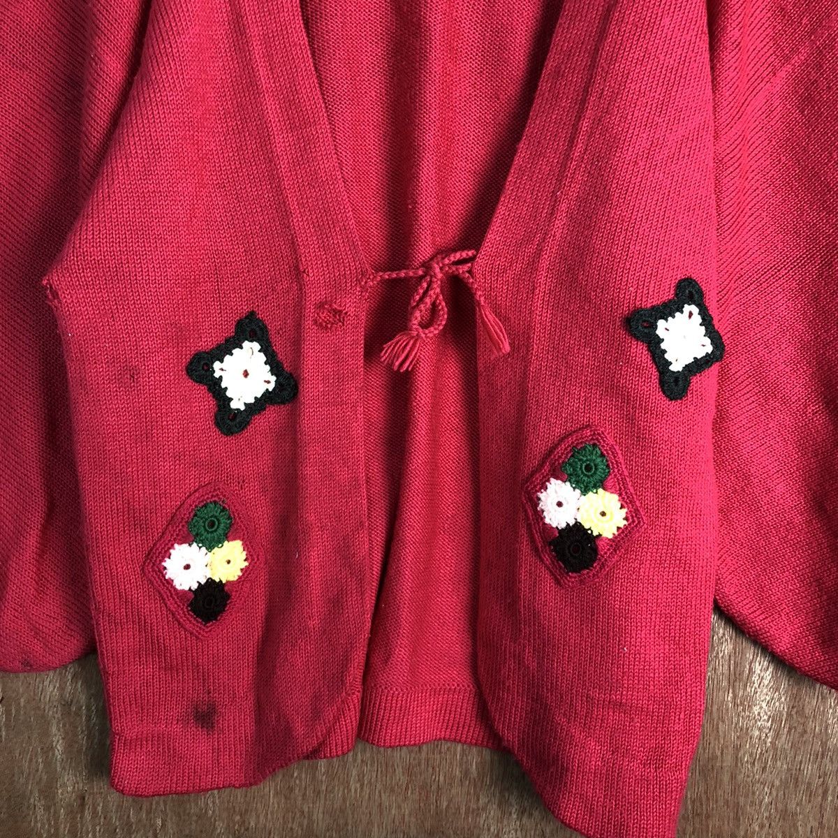 Homespun Knitwear DLL Japan distressed vintage art kimono knitwear #c168 Size US M / EU 48-50 / 2 - 6 Thumbnail