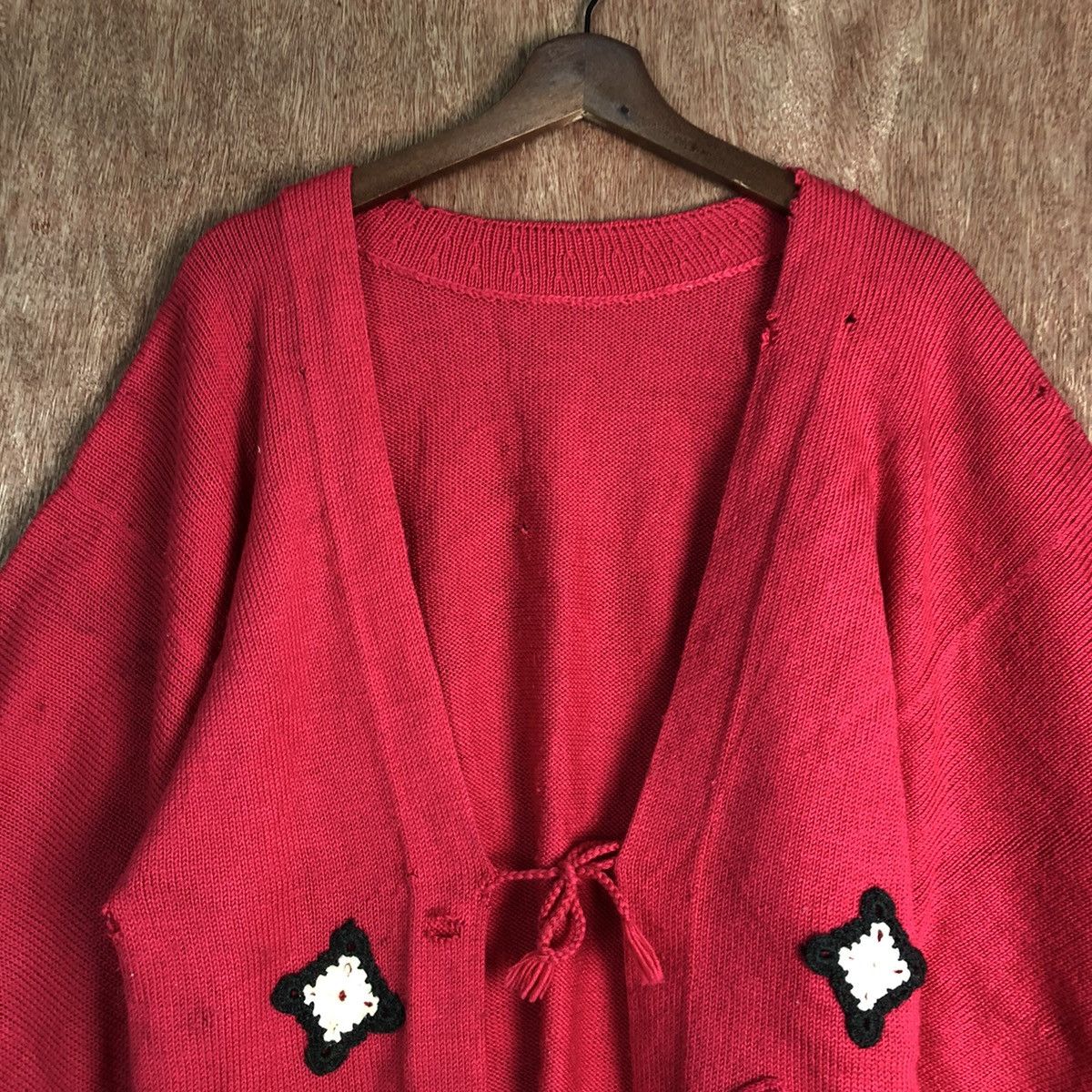 Homespun Knitwear DLL Japan distressed vintage art kimono knitwear #c168 Size US M / EU 48-50 / 2 - 2 Thumbnail