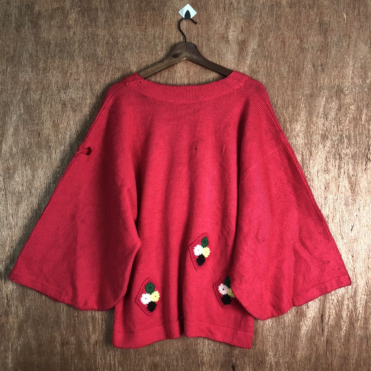 Homespun Knitwear DLL Japan distressed vintage art kimono knitwear #c168 Size US M / EU 48-50 / 2 - 9 Thumbnail