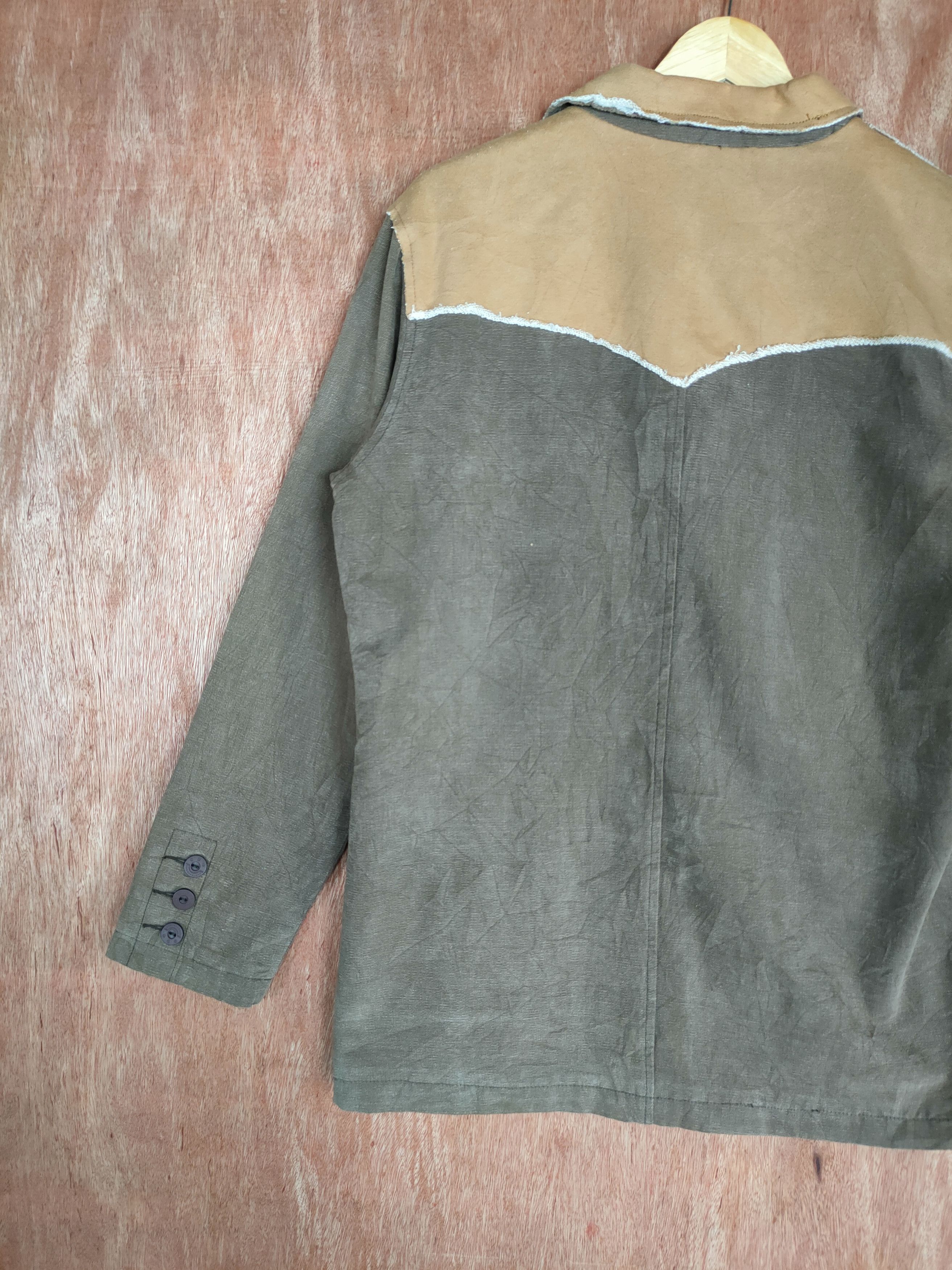 Japanese Brand Tenger Classic Design brown cargo cardigan #S001 Size US L / EU 52-54 / 3 - 12 Thumbnail