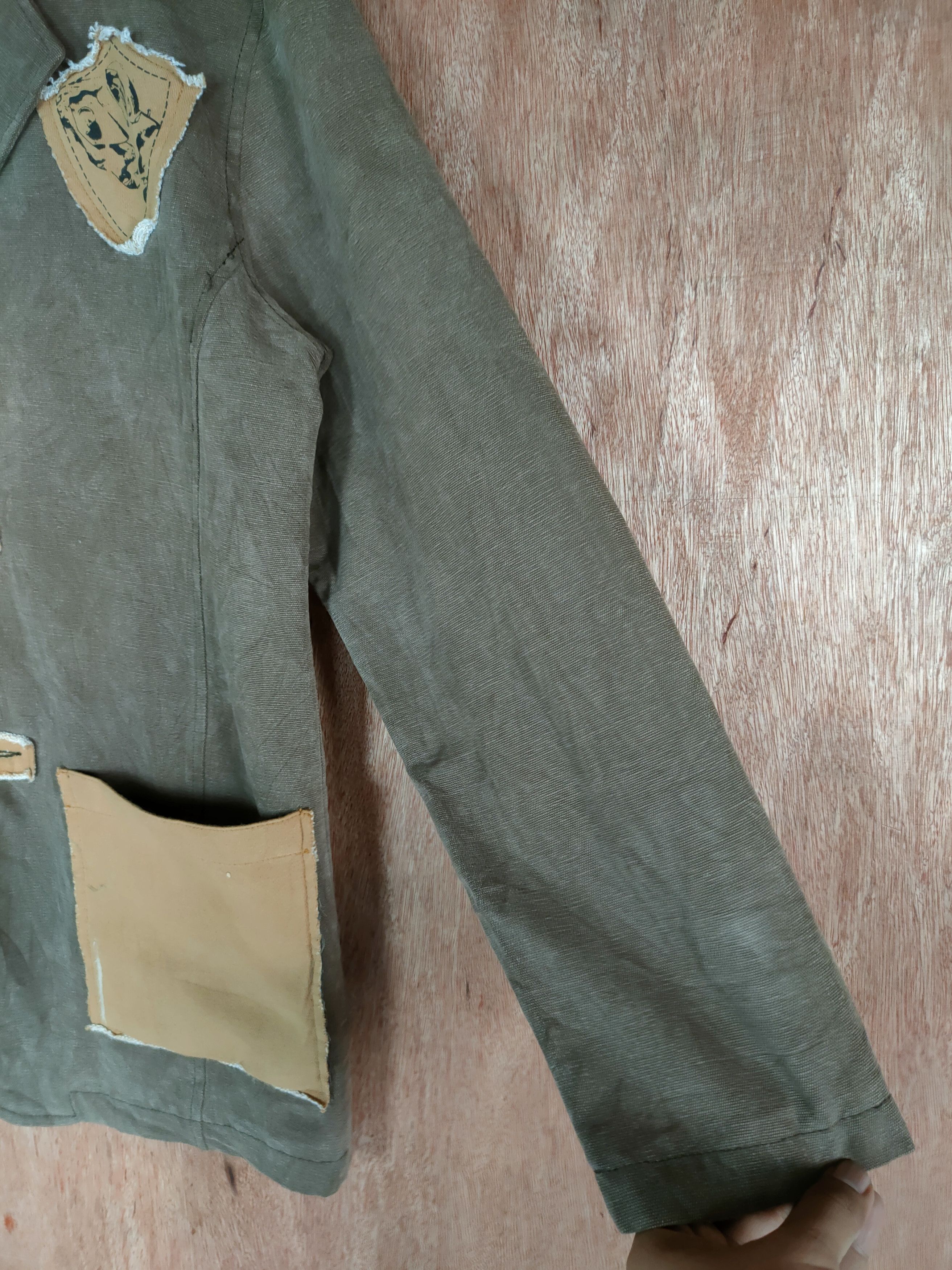 Japanese Brand Tenger Classic Design brown cargo cardigan #S001 Size US L / EU 52-54 / 3 - 9 Thumbnail
