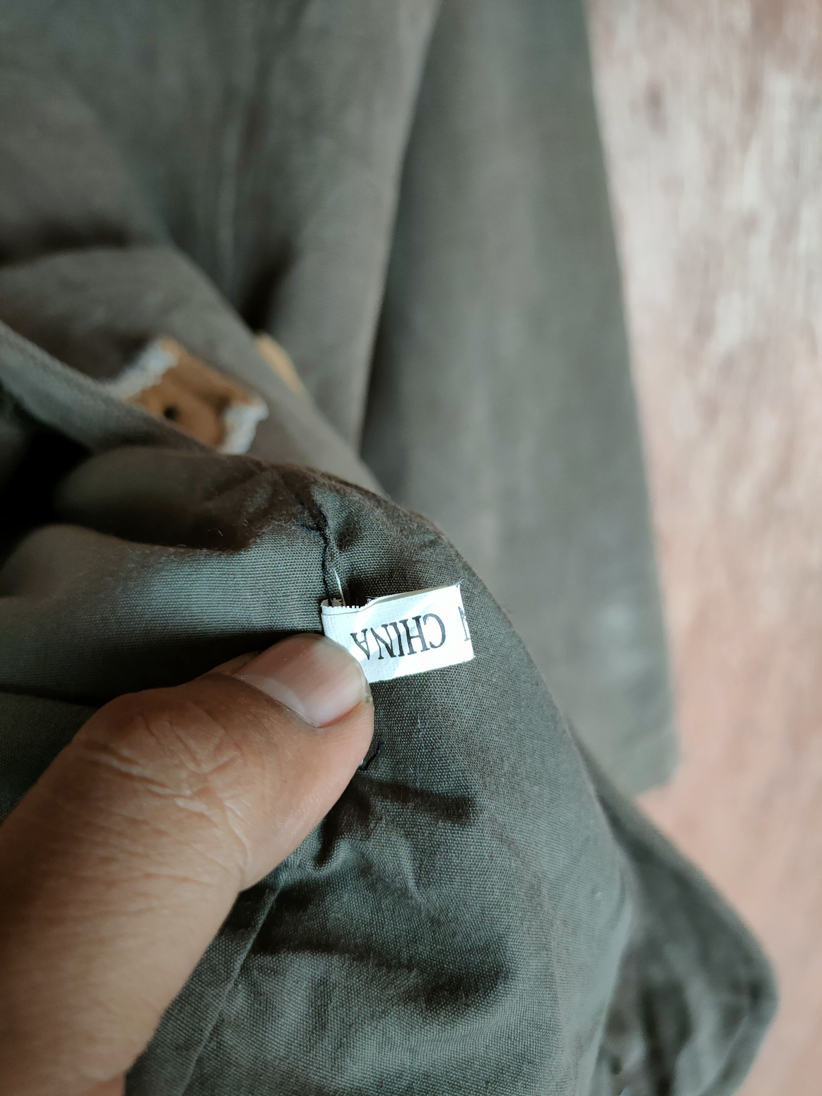 Japanese Brand Tenger Classic Design brown cargo cardigan #S001 Size US L / EU 52-54 / 3 - 8 Thumbnail