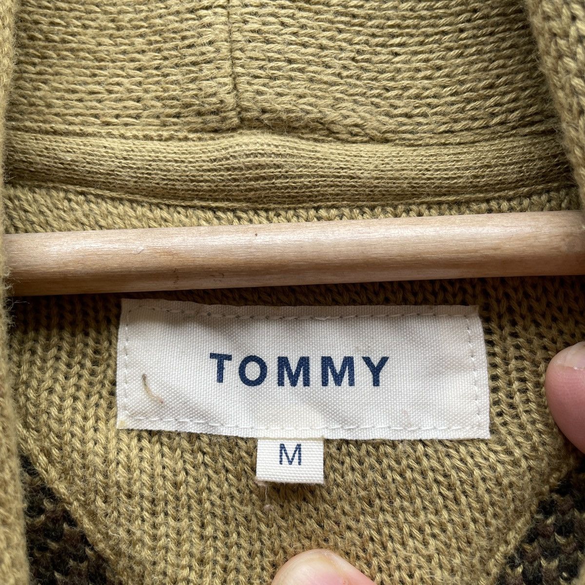 Japanese Brand Vintage Tommy Kanye West Camo Style Cardigan Knitwear RARE Size US M / EU 48-50 / 2 - 7 Thumbnail