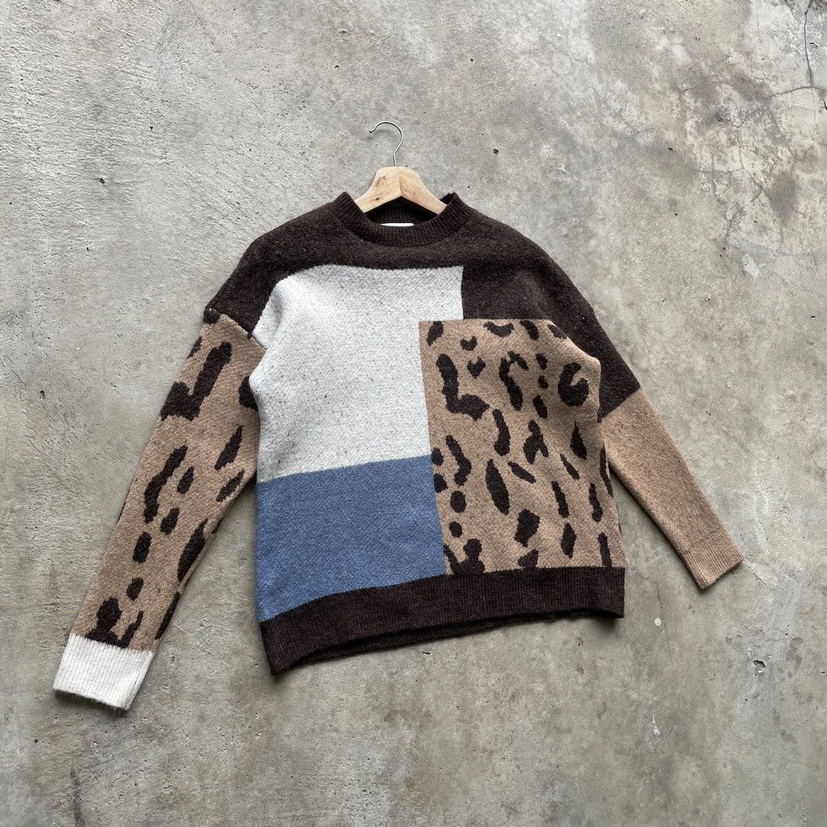 Japanese Brand Vintage Japanese 4 Tone Colours Knitwear Sweater Jumper Size US M / EU 48-50 / 2 - 2 Thumbnail