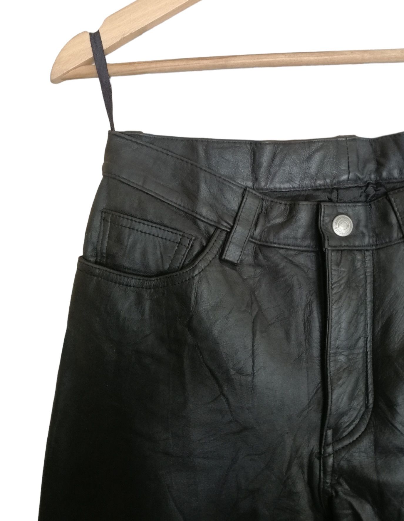 Johnbull × Vintage Vintage Johnbull Cowhide Leather Pants Size 29" - 7 Thumbnail