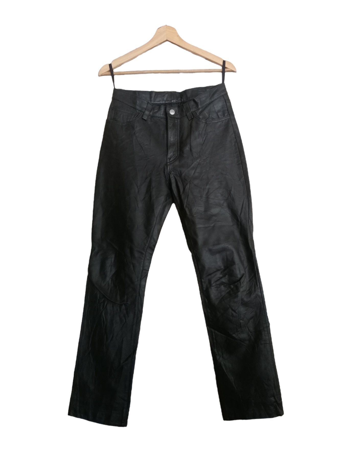 Johnbull × Vintage Vintage Johnbull Cowhide Leather Pants Size 29" - 2 Thumbnail