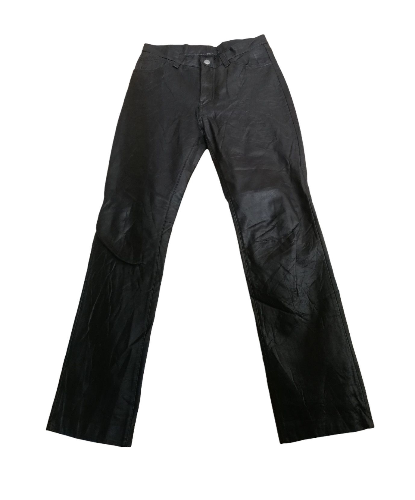 Johnbull × Vintage Vintage Johnbull Cowhide Leather Pants Size 29" - 3 Thumbnail