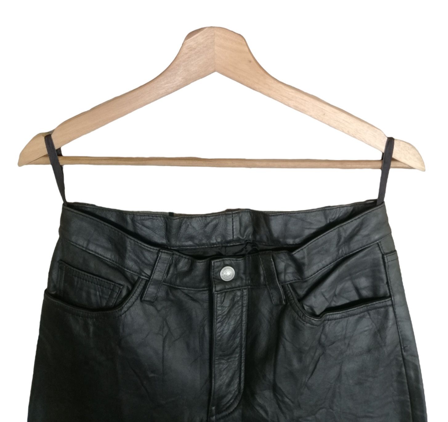 Johnbull × Vintage Vintage Johnbull Cowhide Leather Pants Size 29" - 6 Thumbnail
