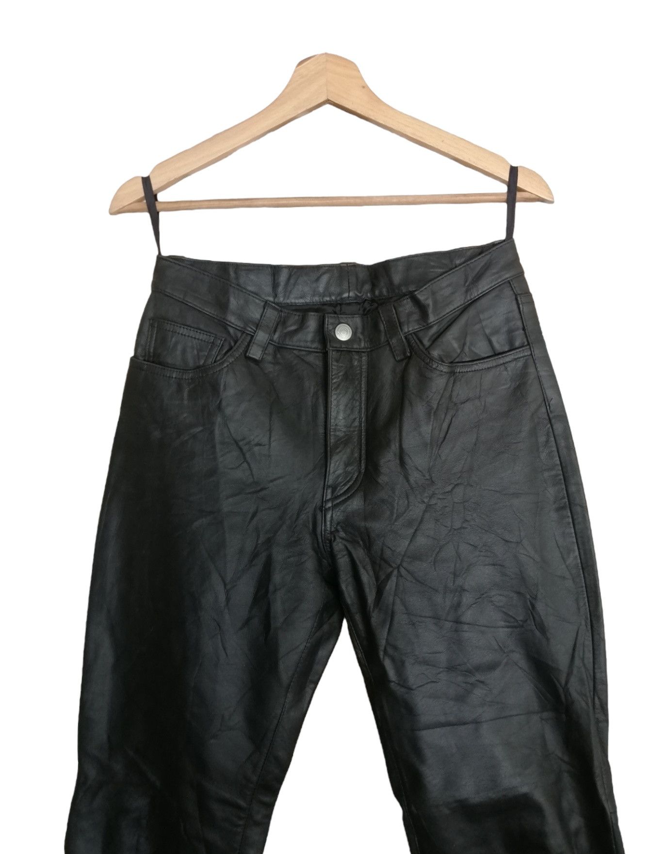 Johnbull × Vintage Vintage Johnbull Cowhide Leather Pants Size 29" - 5 Thumbnail