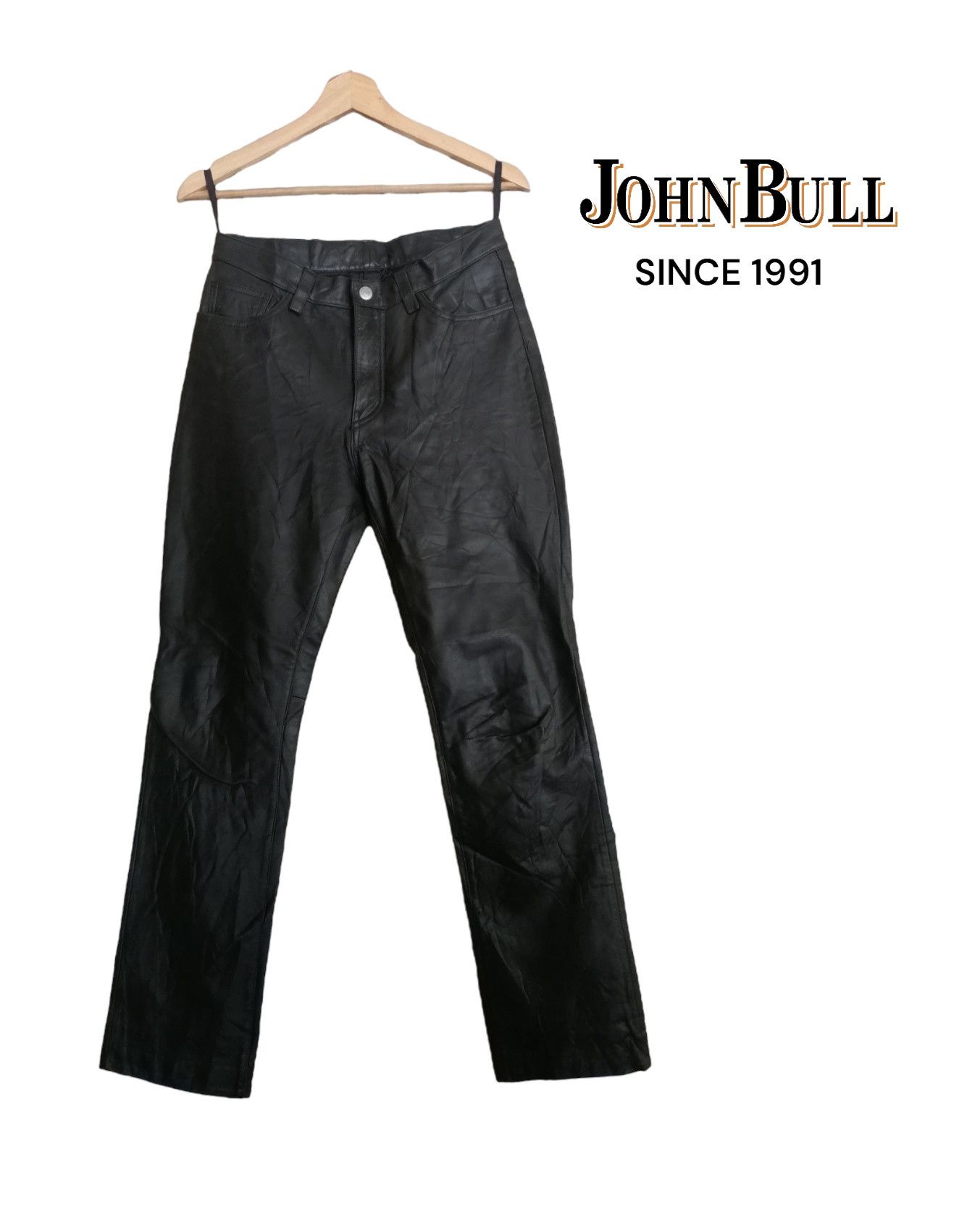 Johnbull × Vintage Vintage Johnbull Cowhide Leather Pants Size 29" - 1 Thumbnail
