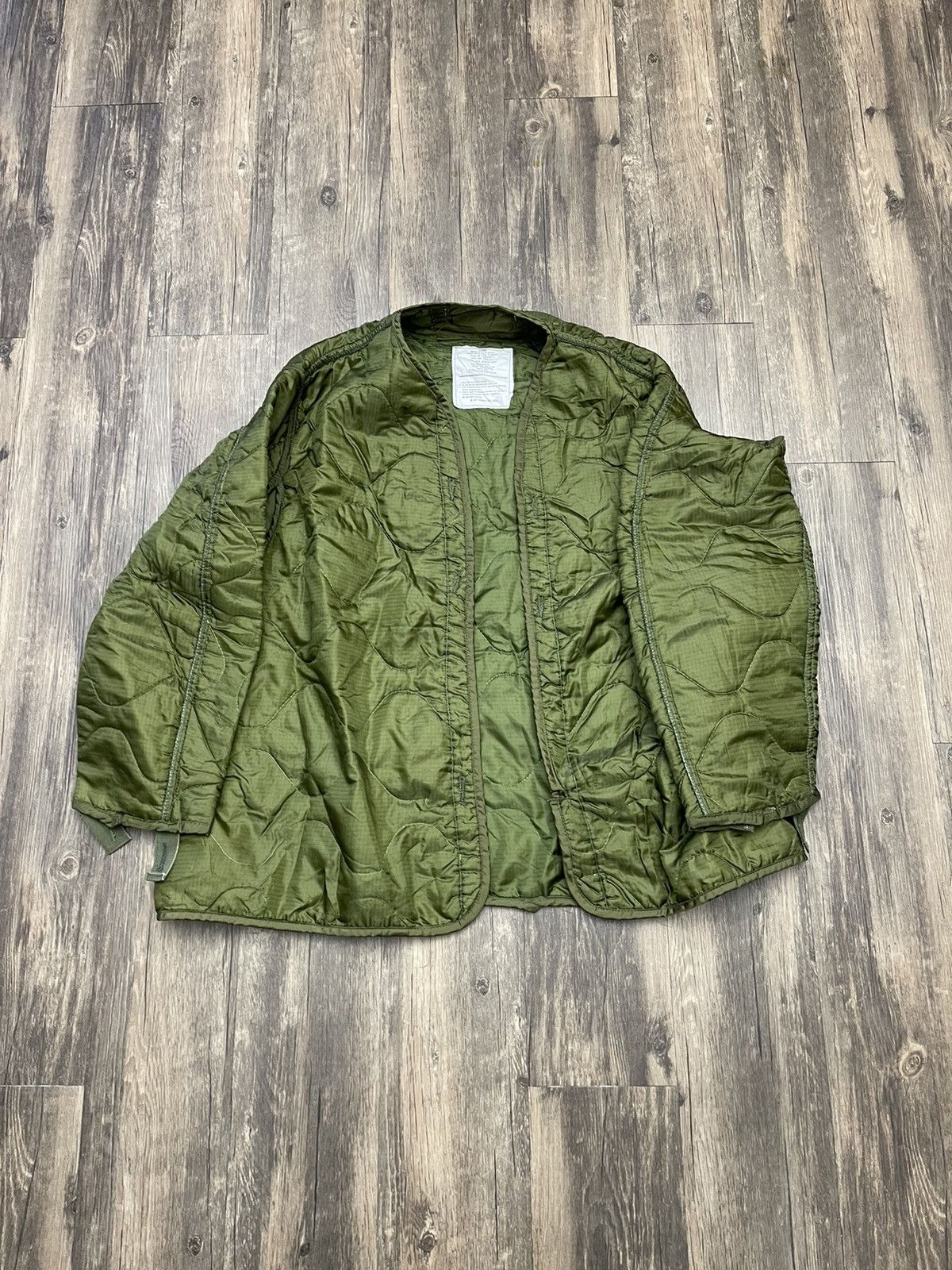 Vintage Vintage Military Liner Jacket Green Quilted 80s 90s Size XL Grailed