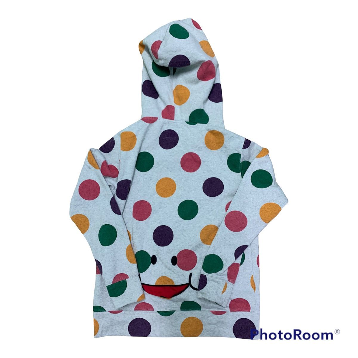 Japanese Brand Nice Polka Dot Up Smile Hoodies Size US L / EU 52-54 / 3 - 2 Thumbnail