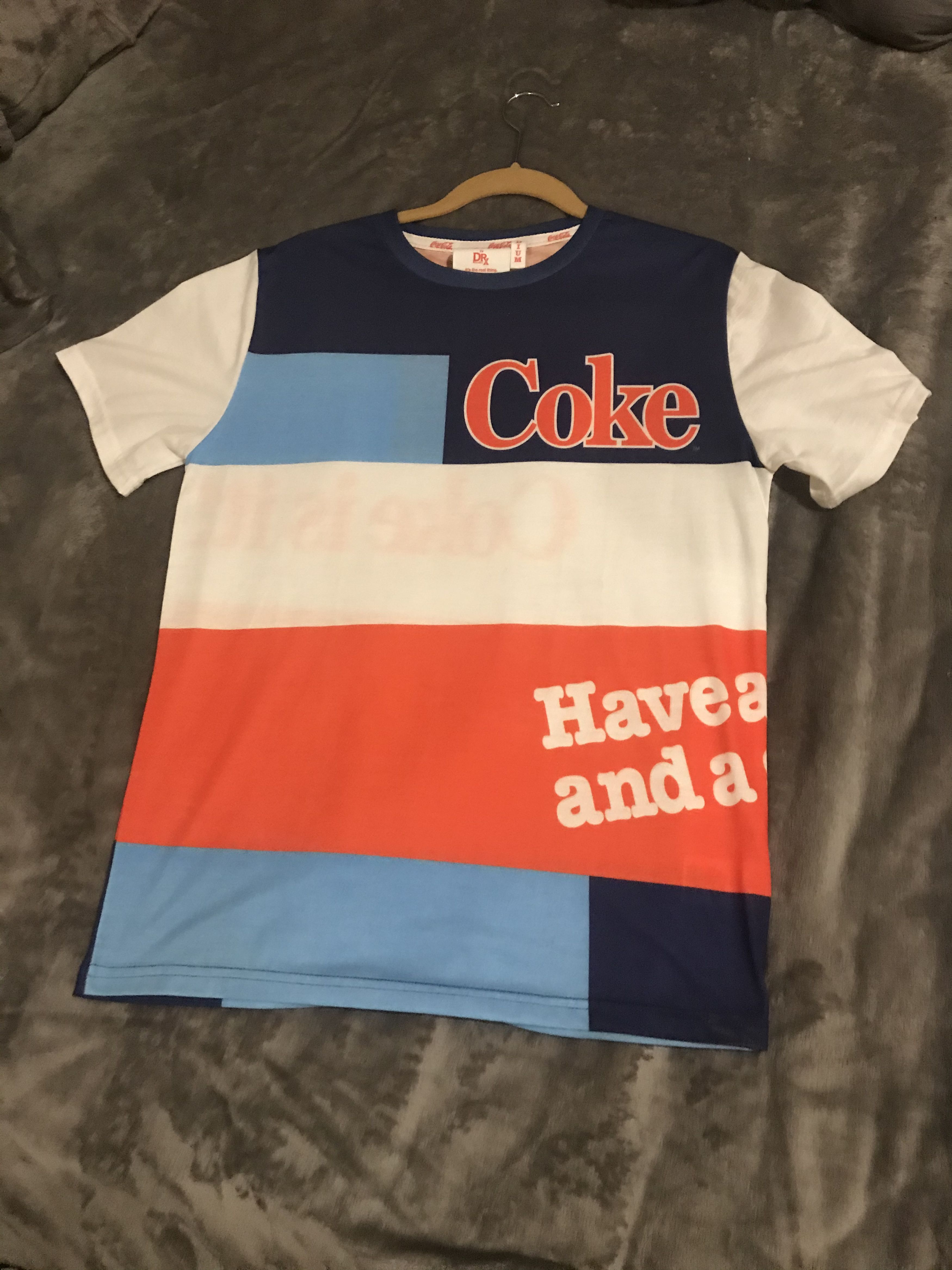 image of Coca Cola x Dr Romanelli Coke Cut And Sew Shirt, Men's (Size Medium)