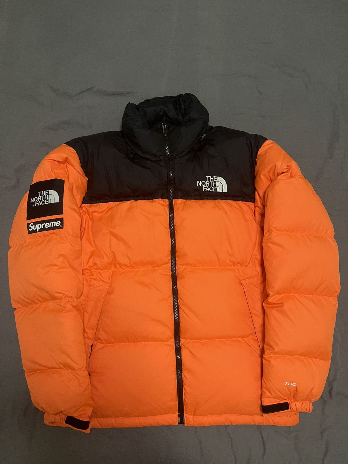 Supreme cheap nuptse orange