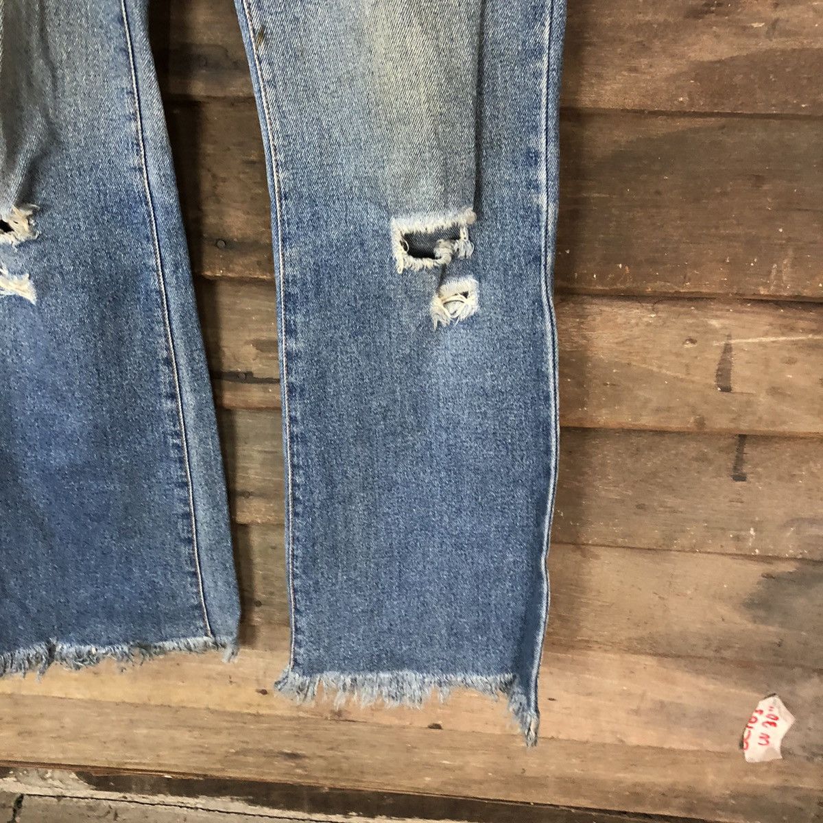 Japanese Brand Japan vintage bootcut Distressed Denim Pants #5139 Size 29" - 9 Thumbnail