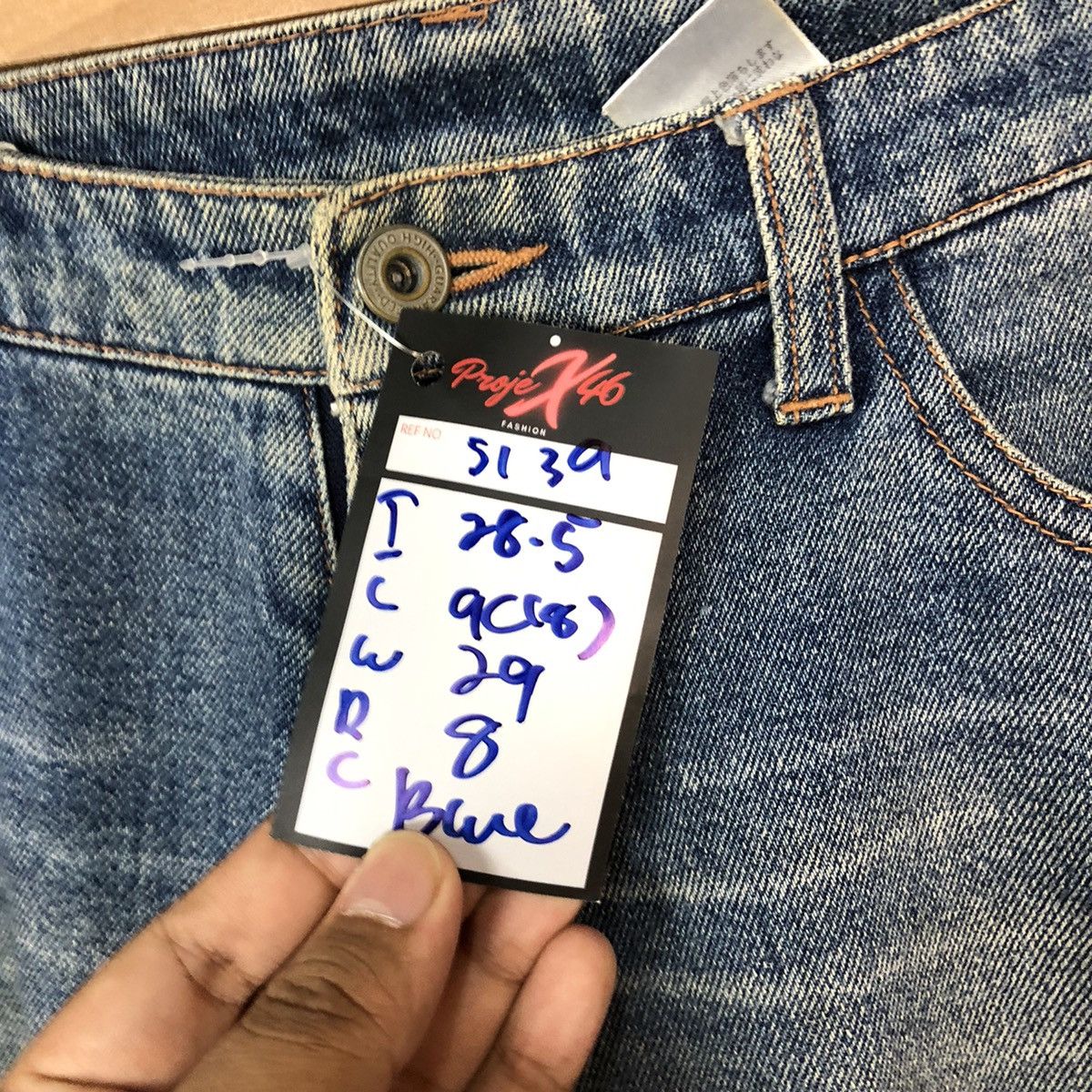 Japanese Brand Japan vintage bootcut Distressed Denim Pants #5139 Size 29" - 10 Thumbnail