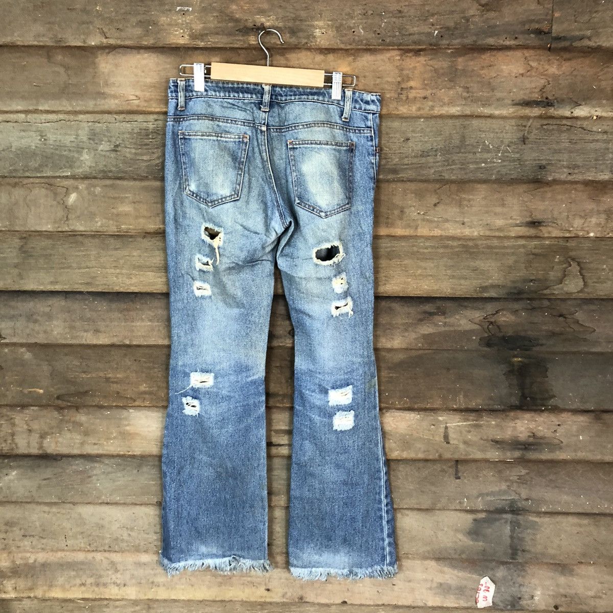 Japanese Brand Japan vintage bootcut Distressed Denim Pants #5139 Size 29" - 11 Thumbnail