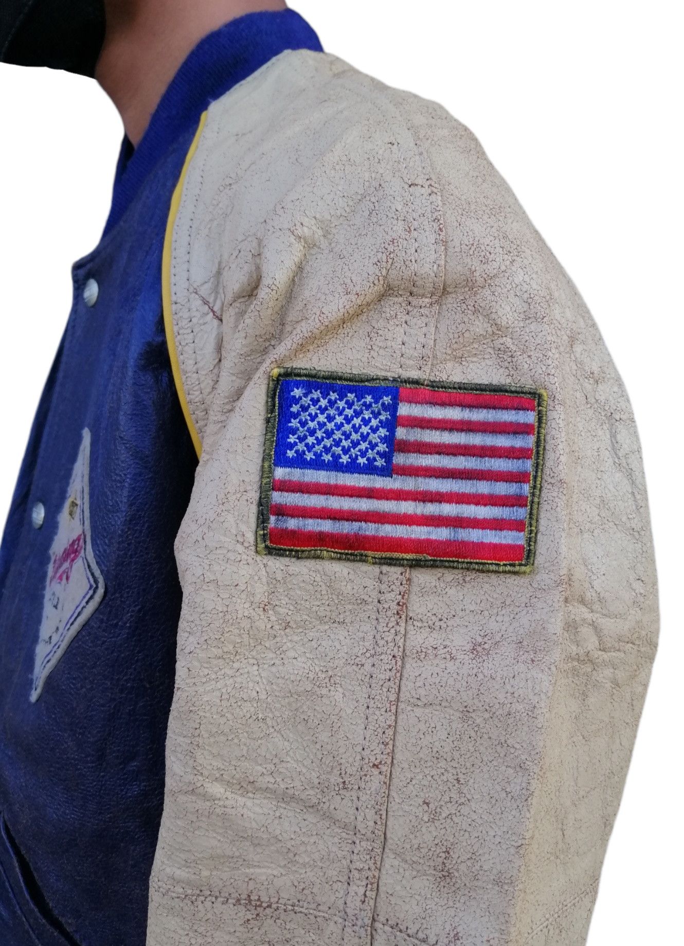 Harley Davidson × Vintage Vintage Harley Davidson Leather Varsity Jacket Size US S / EU 44-46 / 1 - 8 Thumbnail