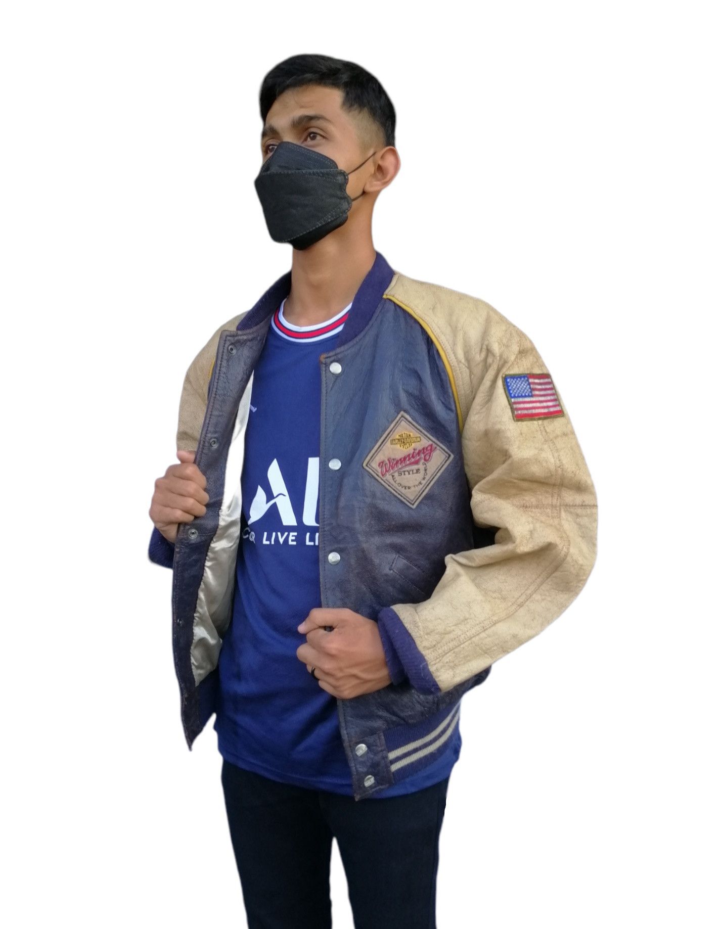 Harley Davidson × Vintage Vintage Harley Davidson Leather Varsity Jacket Size US S / EU 44-46 / 1 - 17 Thumbnail