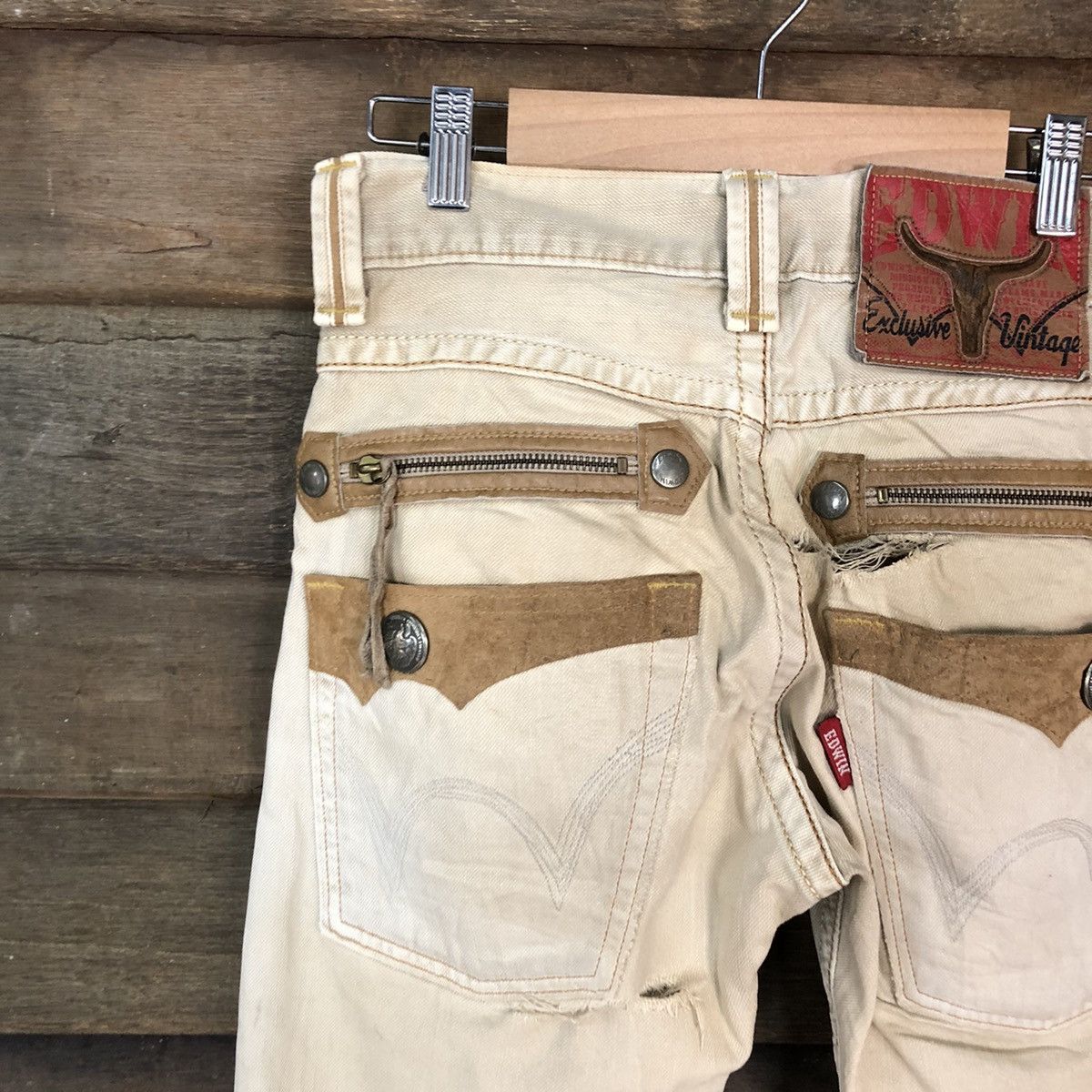 Edwin Edwin vintage Brown Distressed Denim Pants #5135 Size US 28 / EU 44 - 4 Thumbnail