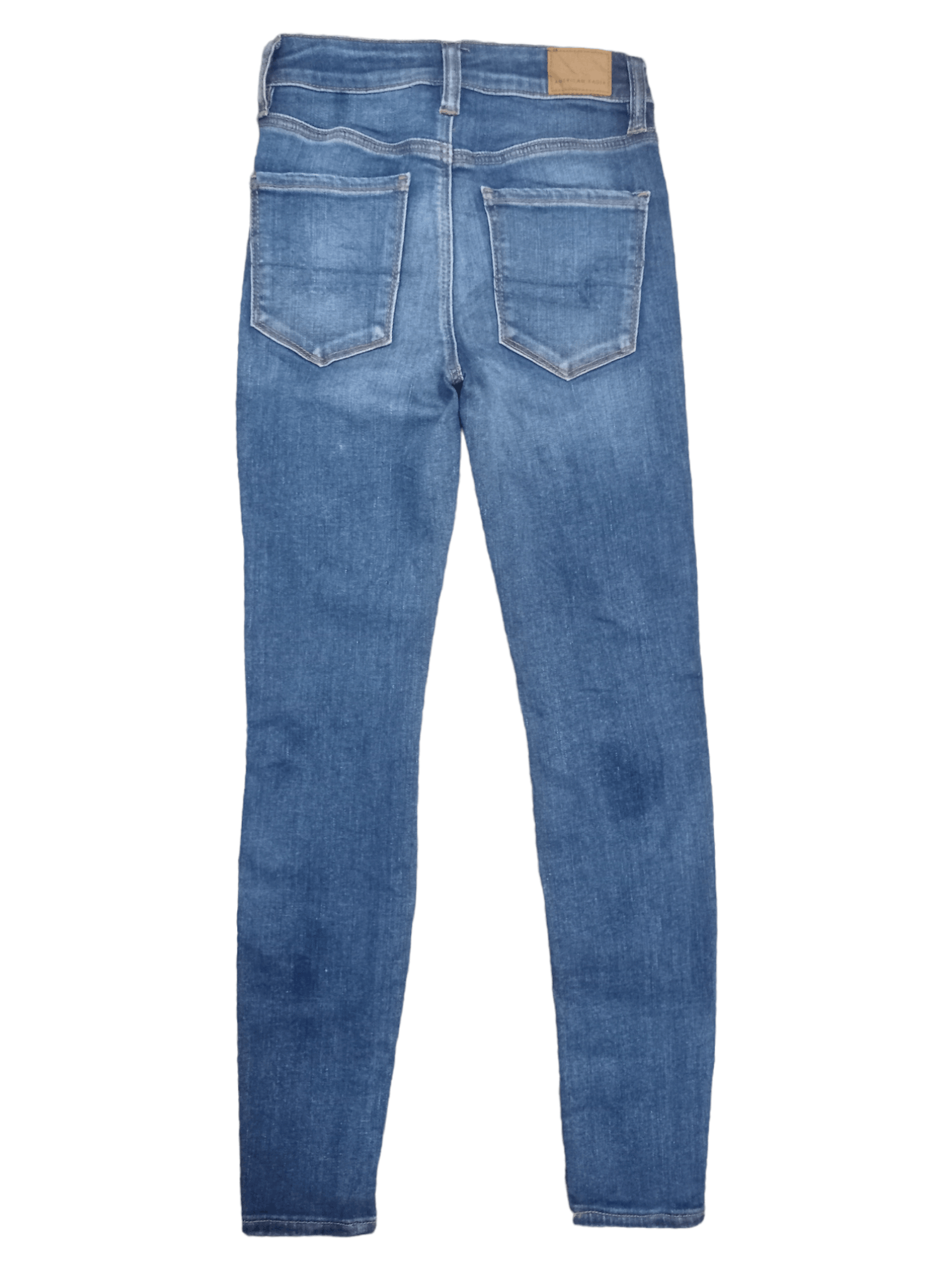 American Eagle Outfitters × Vintage SALES🔥 American Eagle Blue Wash Hi-Rise Distress Jeans Size 24" / US 00 / IT 34 - 2 Thumbnail