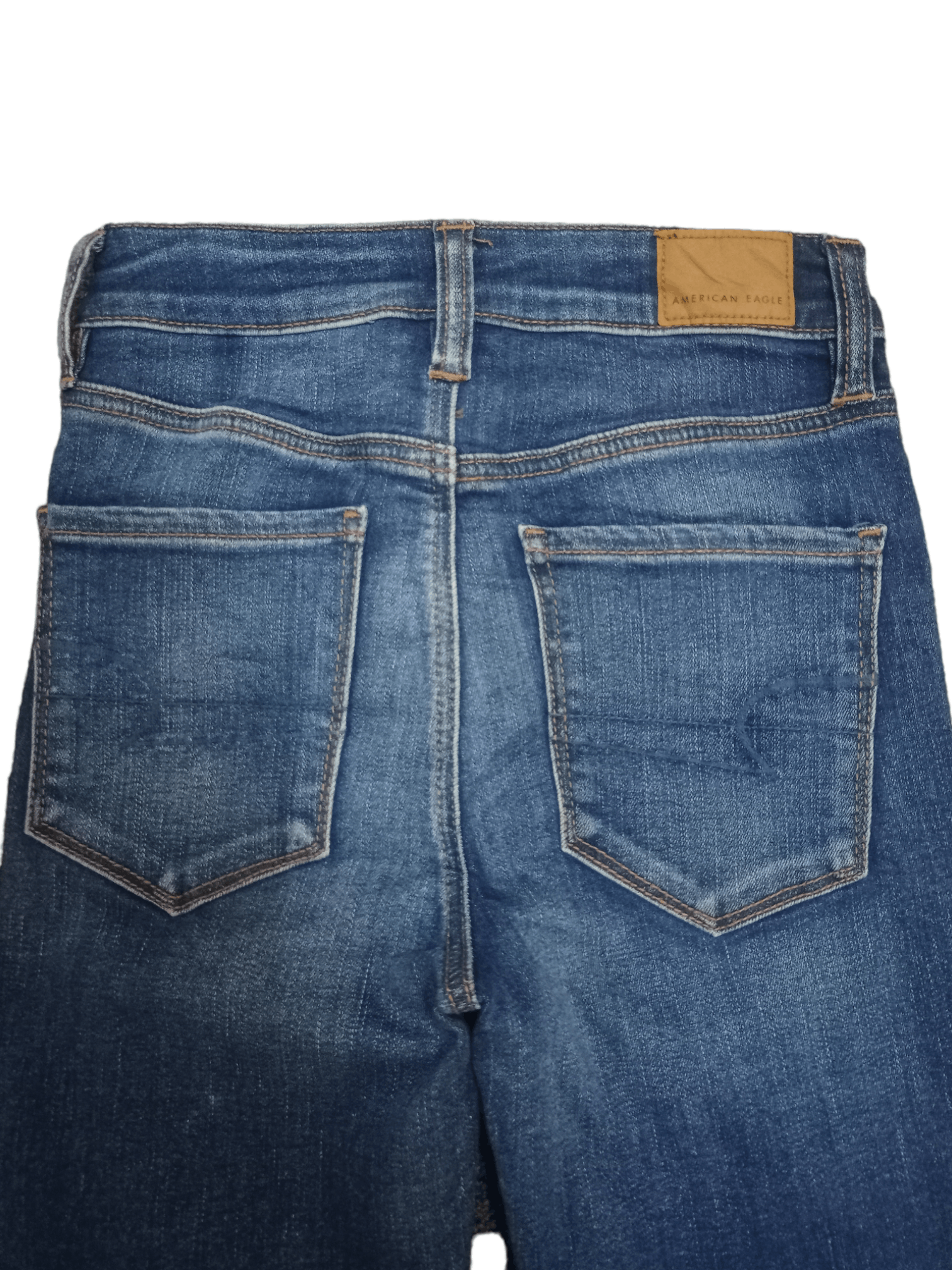 American Eagle Outfitters × Vintage SALES🔥 American Eagle Blue Wash Hi-Rise Distress Jeans Size 24" / US 00 / IT 34 - 10 Thumbnail