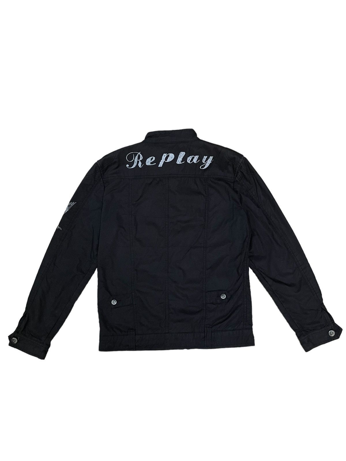 Replay Vintage Replay Spellout Embroidered Logo Jacket Size US M / EU 48-50 / 2 - 1 Thumbnail