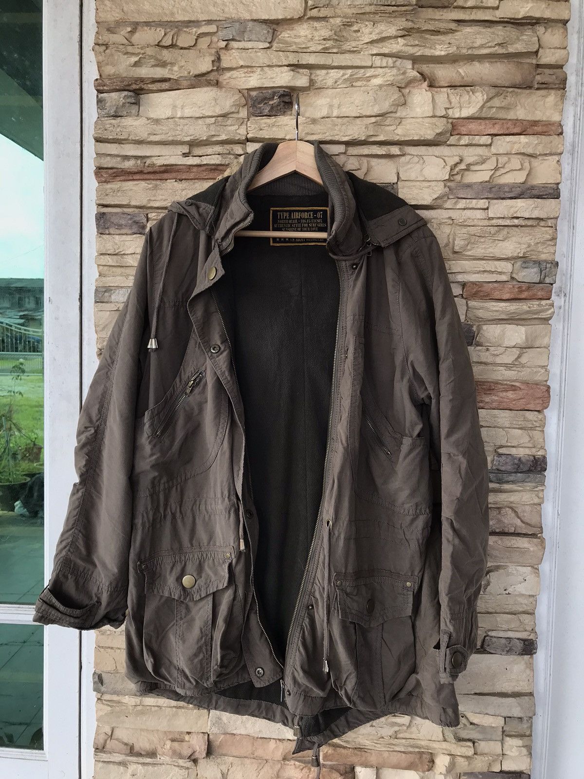 Vintage Vintage Airforce Us Army Parka Military Jacket Hoodies Size US L / EU 52-54 / 3 - 14 Thumbnail