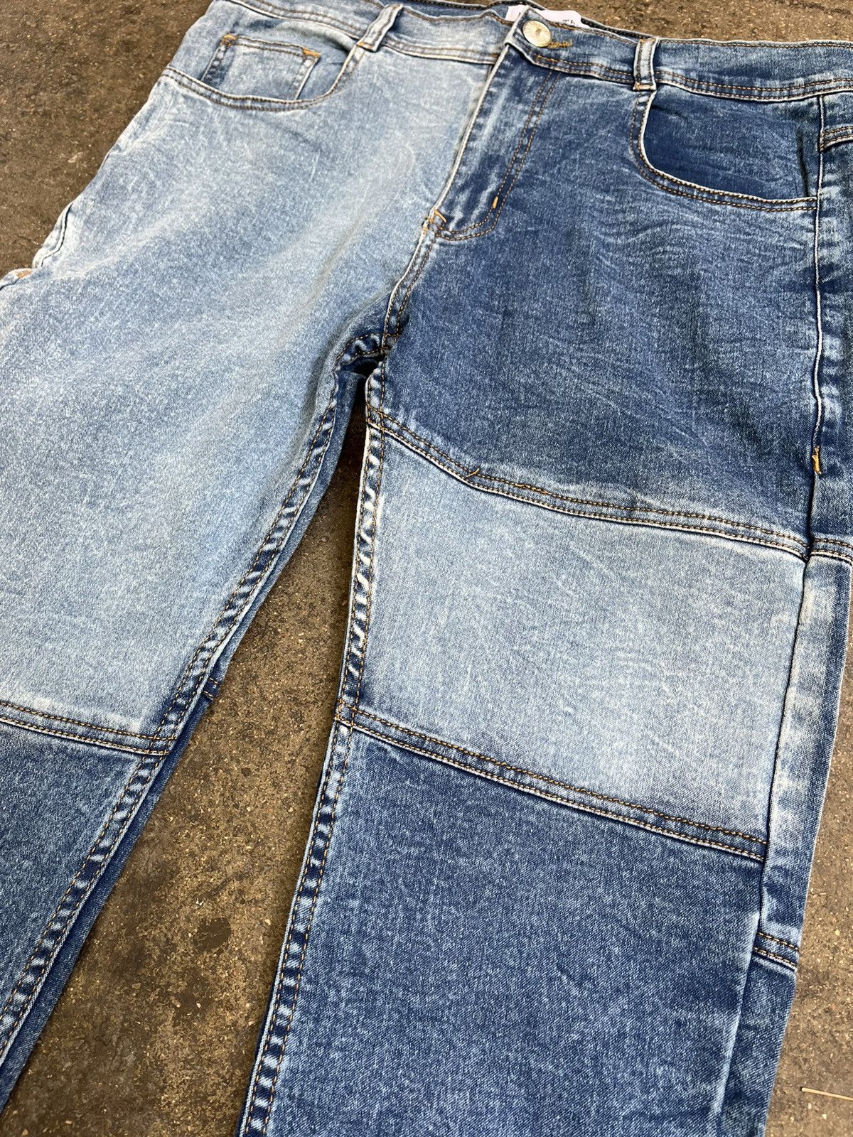 Vintage Patchwork denim light wash Size US 28 / EU 44 - 3 Thumbnail