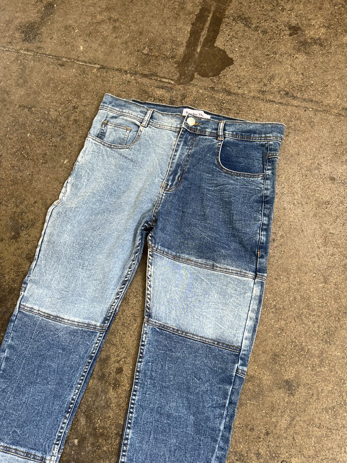 Vintage Patchwork denim light wash Size US 28 / EU 44 - 2 Thumbnail