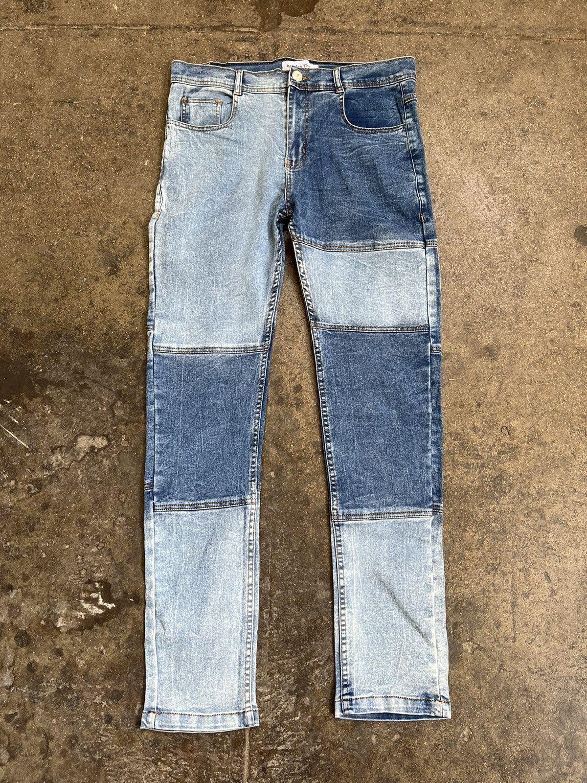 Vintage Patchwork denim light wash Size US 28 / EU 44 - 1 Thumbnail