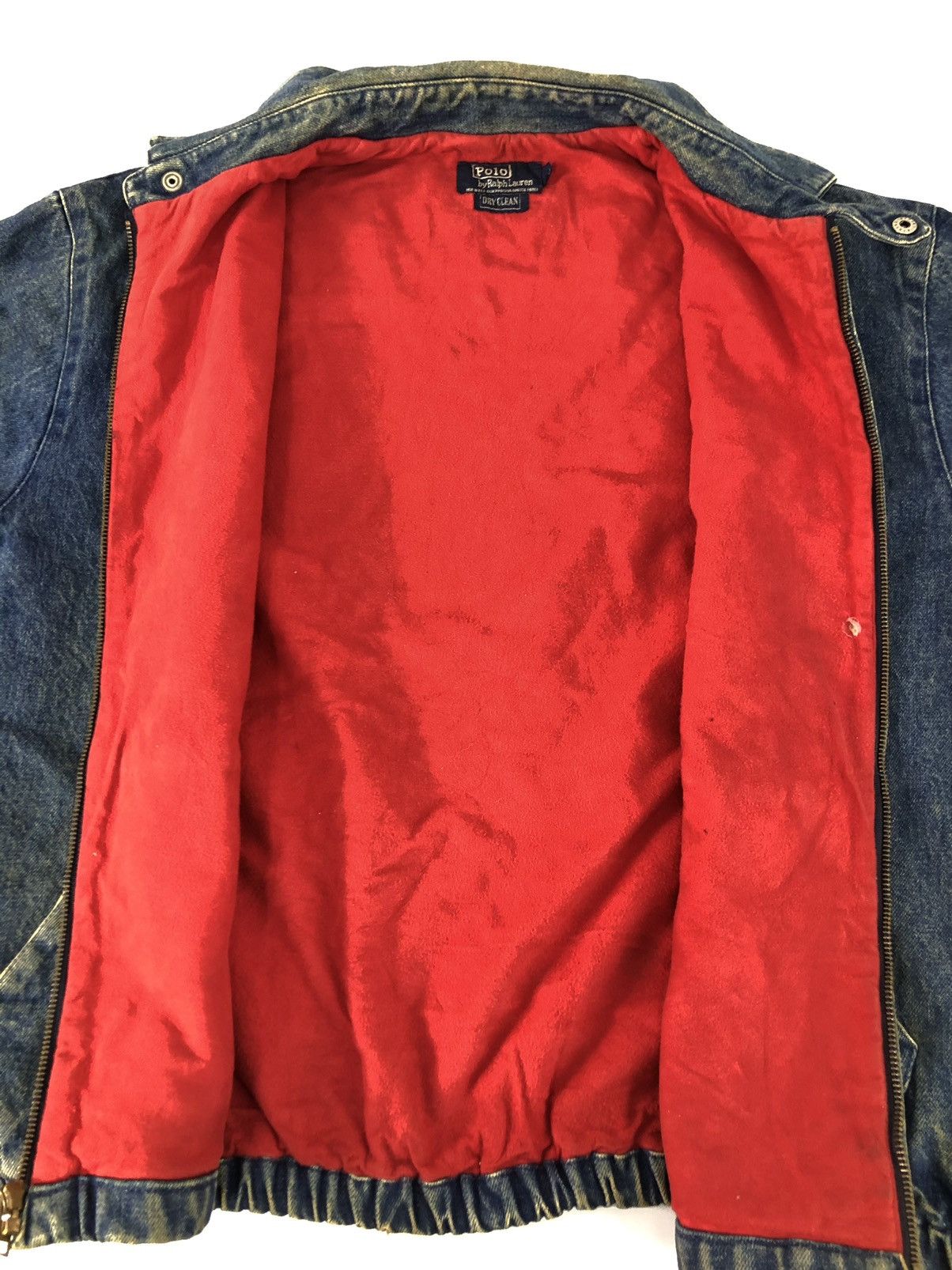 Polo Ralph Lauren × Vintage Vintage Polo By Ralph Lauren Padded Denim Workwear Jacket Size US XL / EU 56 / 4 - 4 Thumbnail