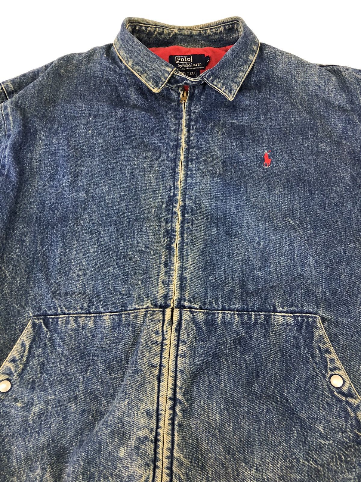 Polo Ralph Lauren × Vintage Vintage Polo By Ralph Lauren Padded Denim Workwear Jacket Size US XL / EU 56 / 4 - 3 Thumbnail