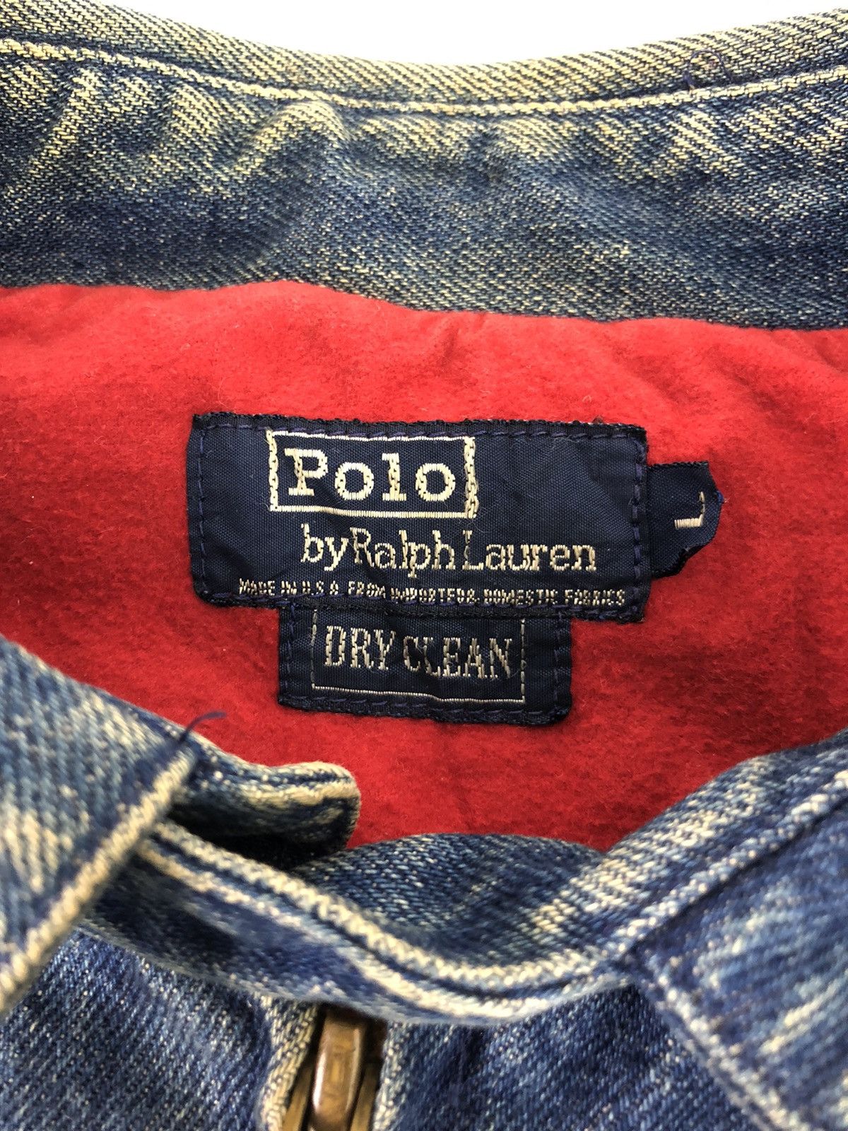 Polo Ralph Lauren × Vintage Vintage Polo By Ralph Lauren Padded Denim Workwear Jacket Size US XL / EU 56 / 4 - 5 Thumbnail