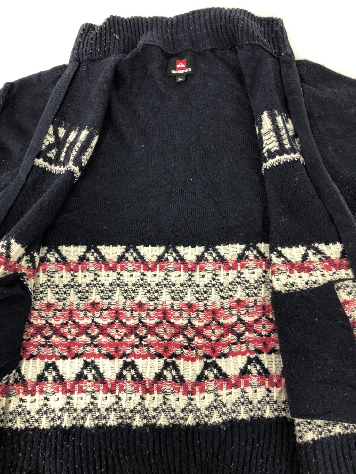 Quiksilver 90s Quicksilver Navajo Knitwear Padded Jacket Spell Out Size US M / EU 48-50 / 2 - 4 Thumbnail