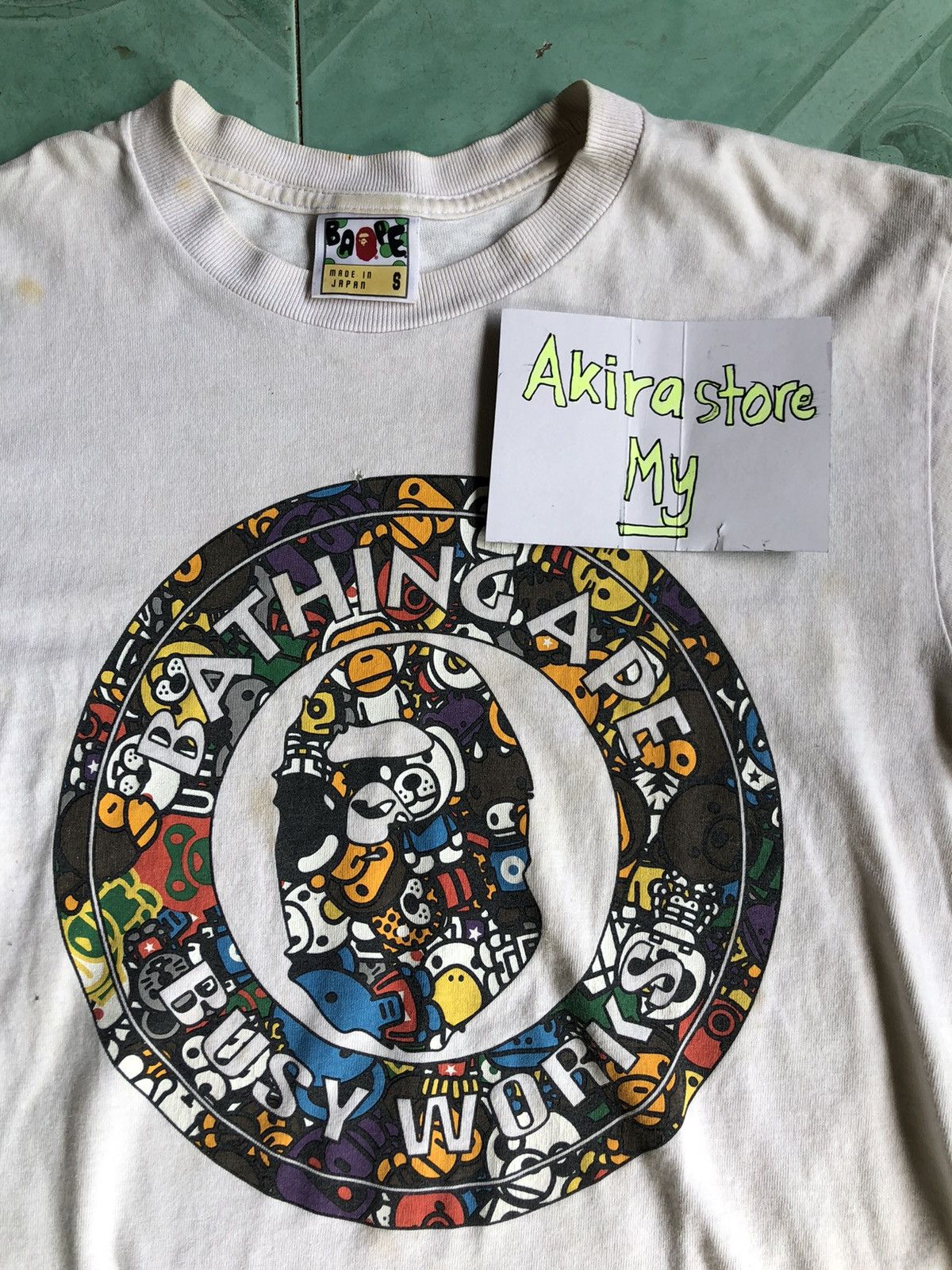 Bape Baby Milo Busy Works Tee Size US S / EU 44-46 / 1 - 3 Thumbnail