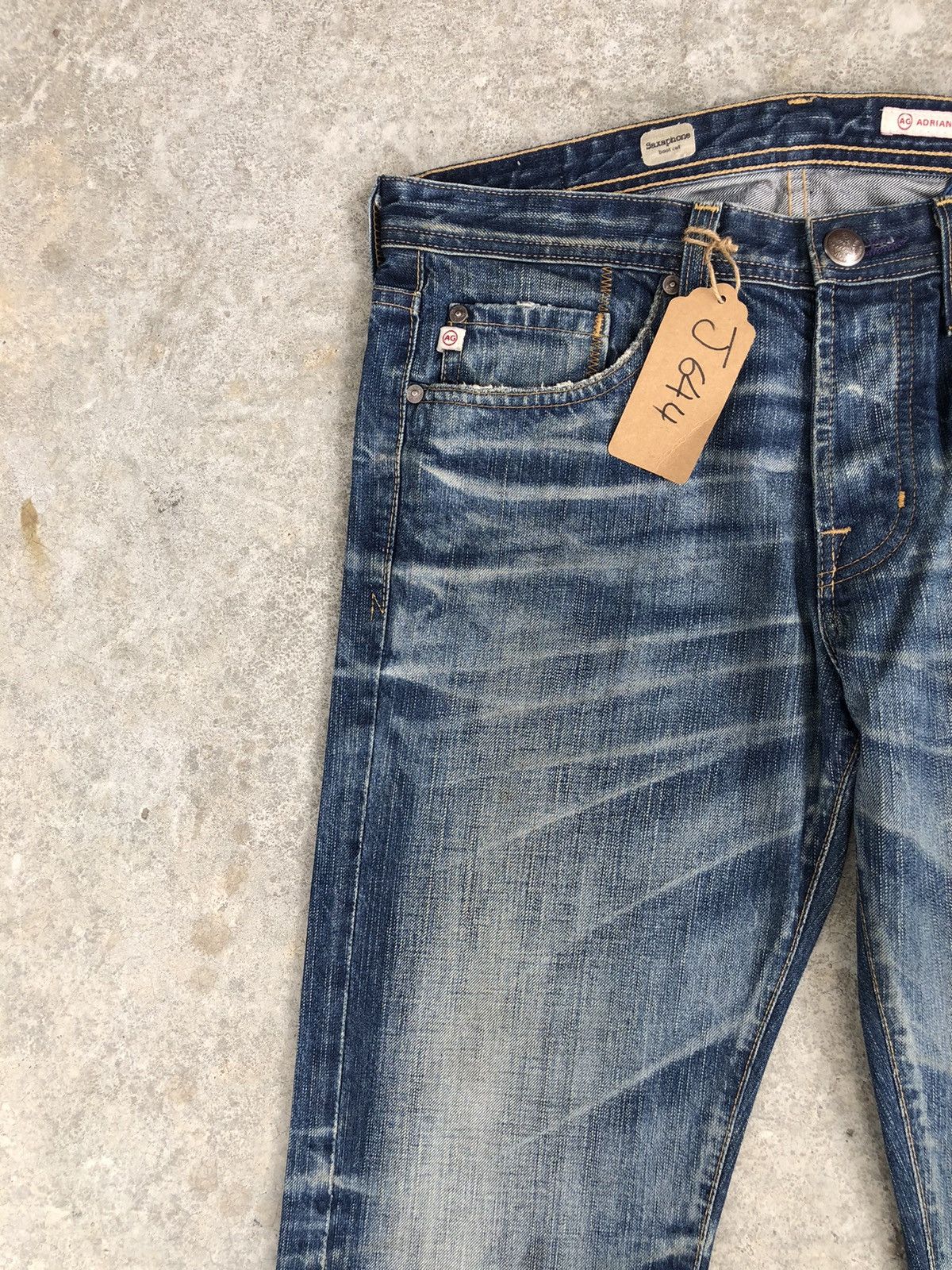 Le Grande Bleu (L.G.B.) AG Flared Jeans Distressed Jeans Size US 33 - 4 Thumbnail