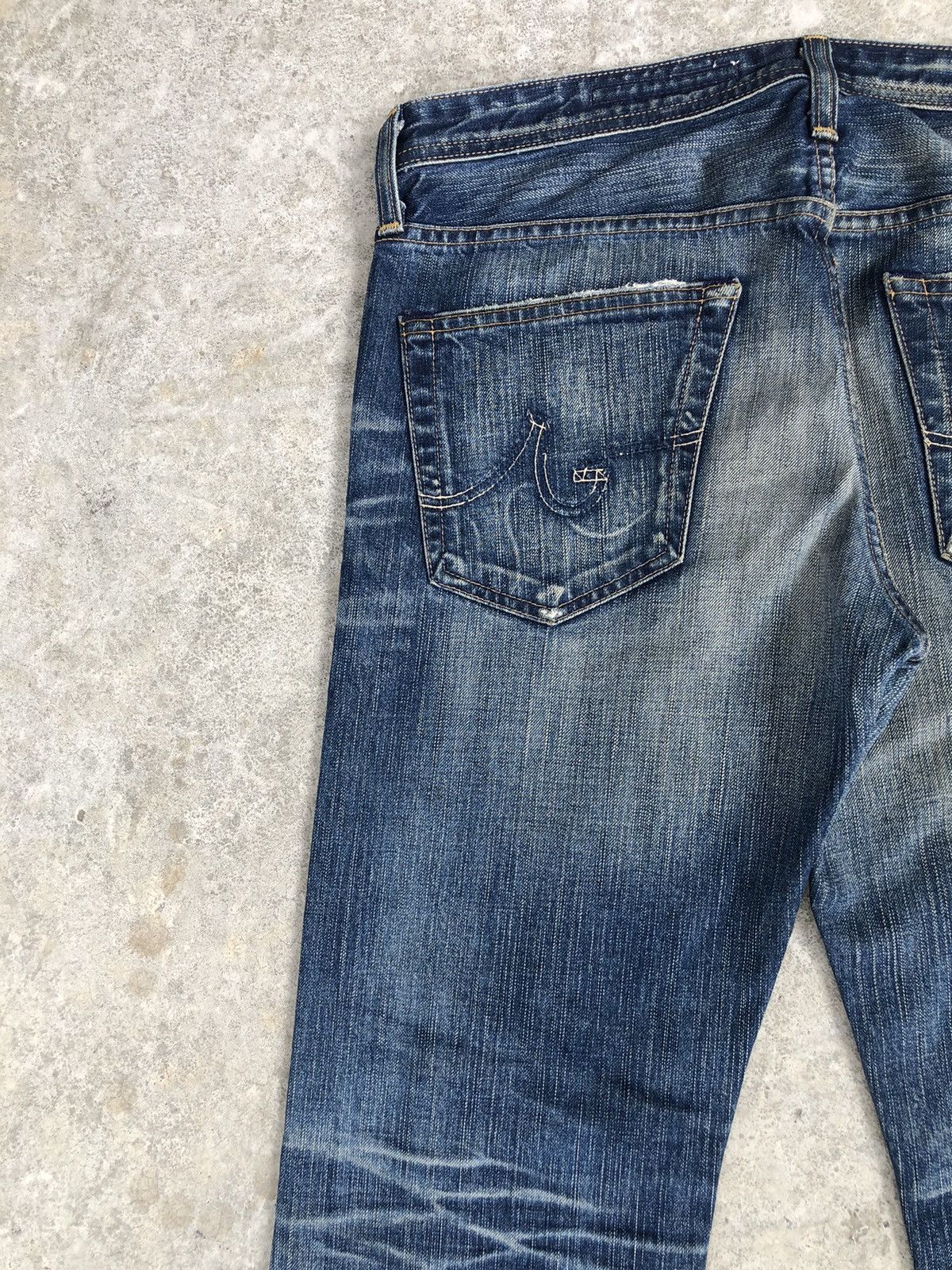 Le Grande Bleu (L.G.B.) AG Flared Jeans Distressed Jeans Size US 33 - 9 Thumbnail