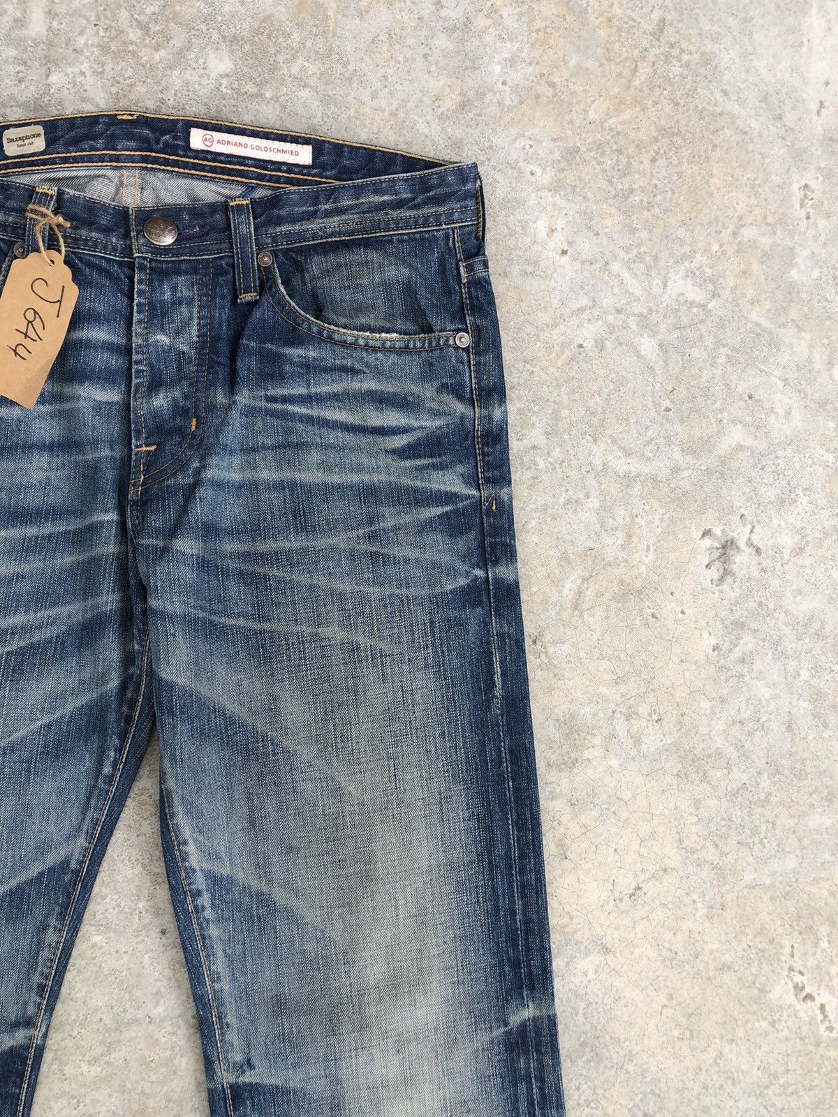 Le Grande Bleu (L.G.B.) AG Flared Jeans Distressed Jeans Size US 33 - 5 Thumbnail