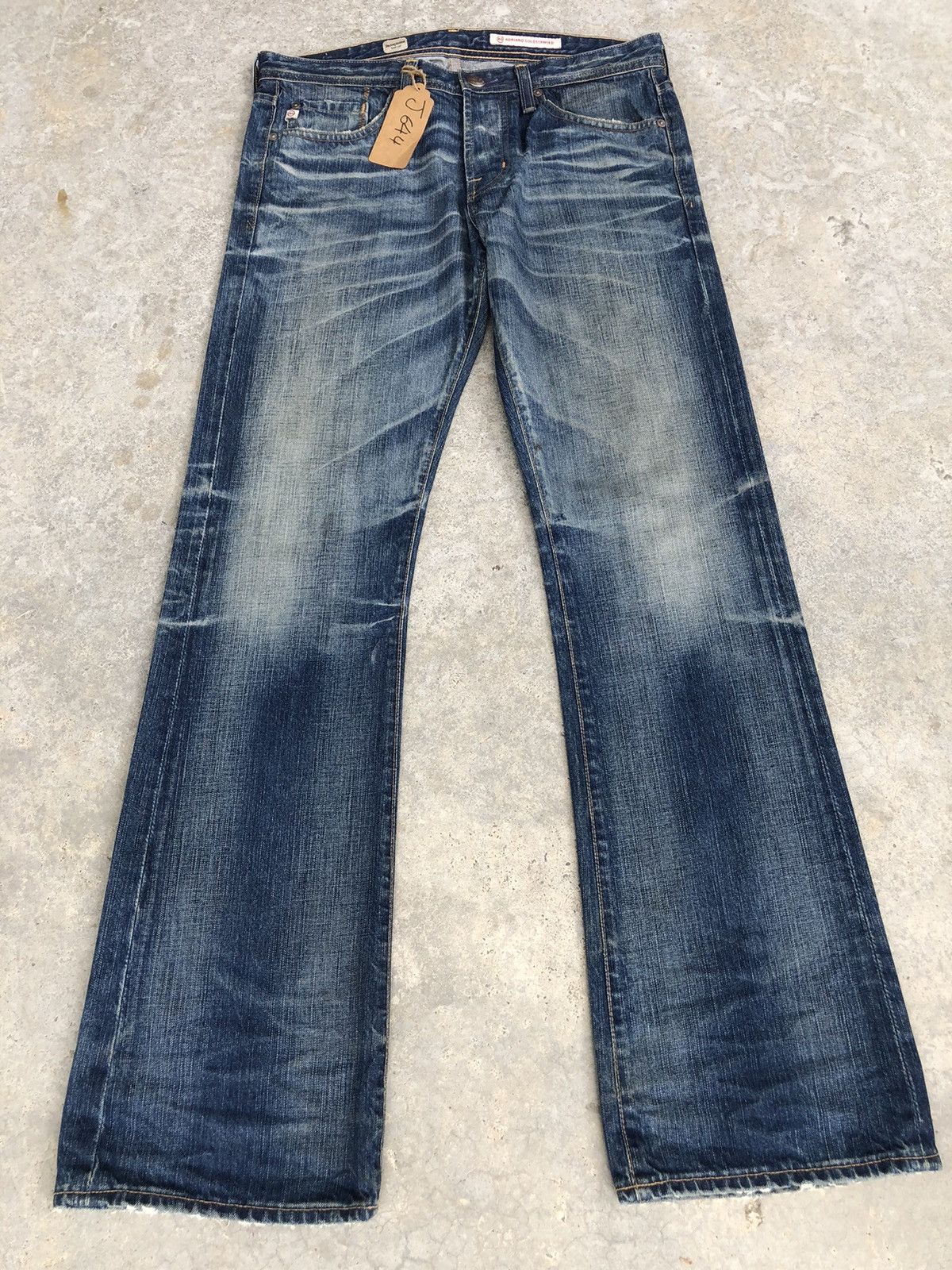 Le Grande Bleu (L.G.B.) AG Flared Jeans Distressed Jeans Size US 33 - 1 Thumbnail