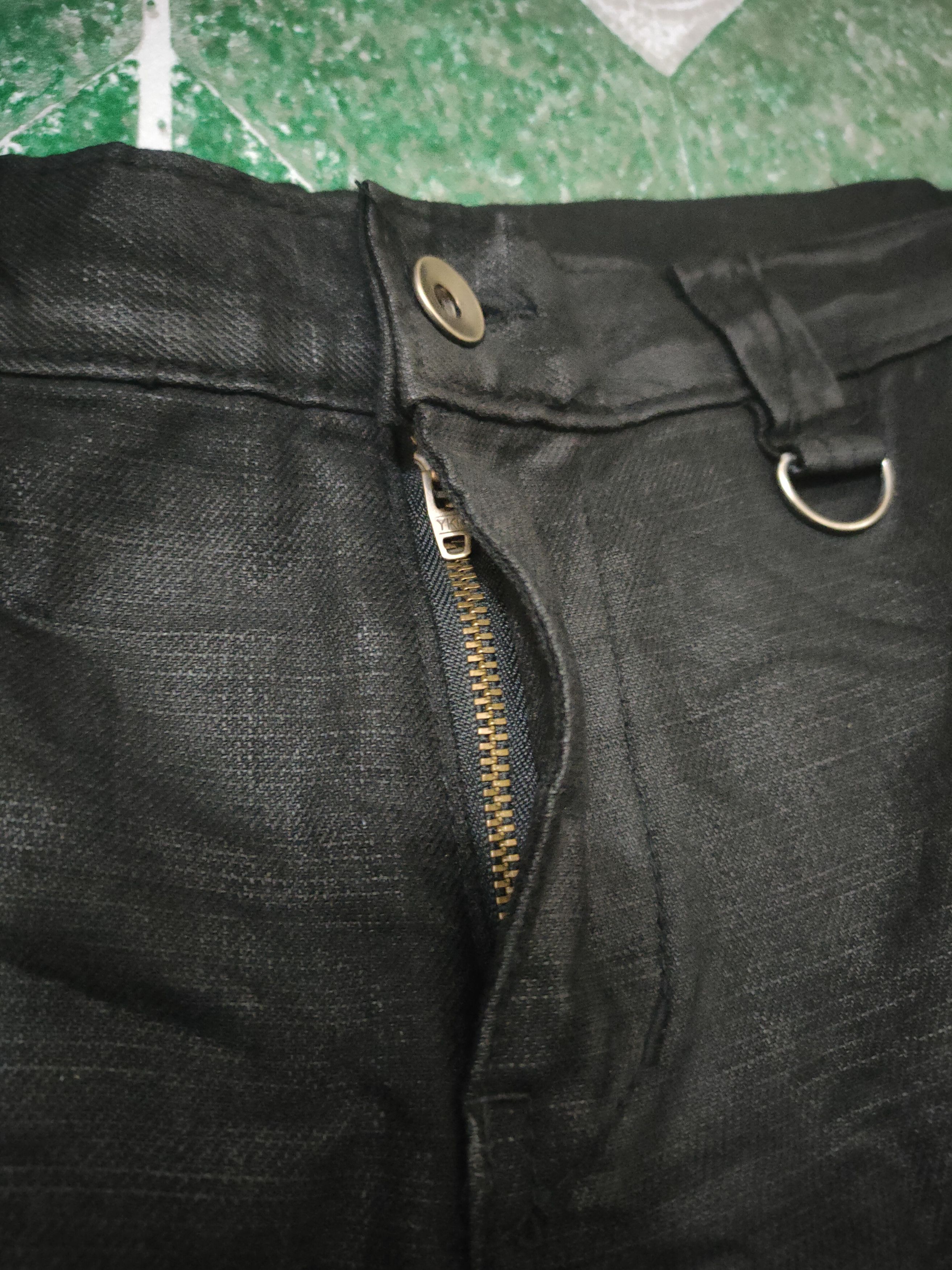 If Six Was Nine Glamour Wax Denim Punk Rock Style Skinny Cargo Pants Size US 30 / EU 46 - 4 Thumbnail