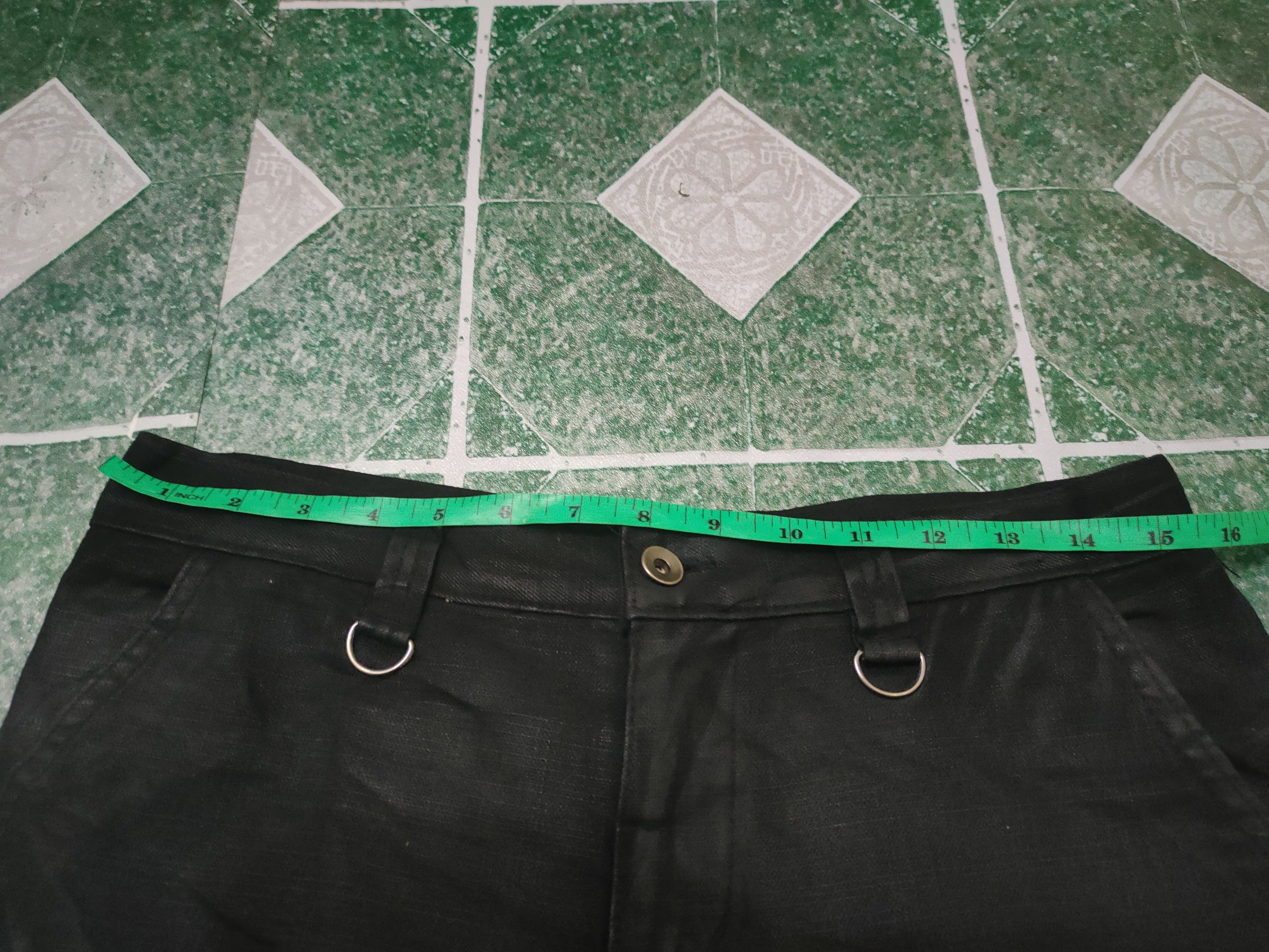 If Six Was Nine Glamour Wax Denim Punk Rock Style Skinny Cargo Pants Size US 30 / EU 46 - 13 Thumbnail