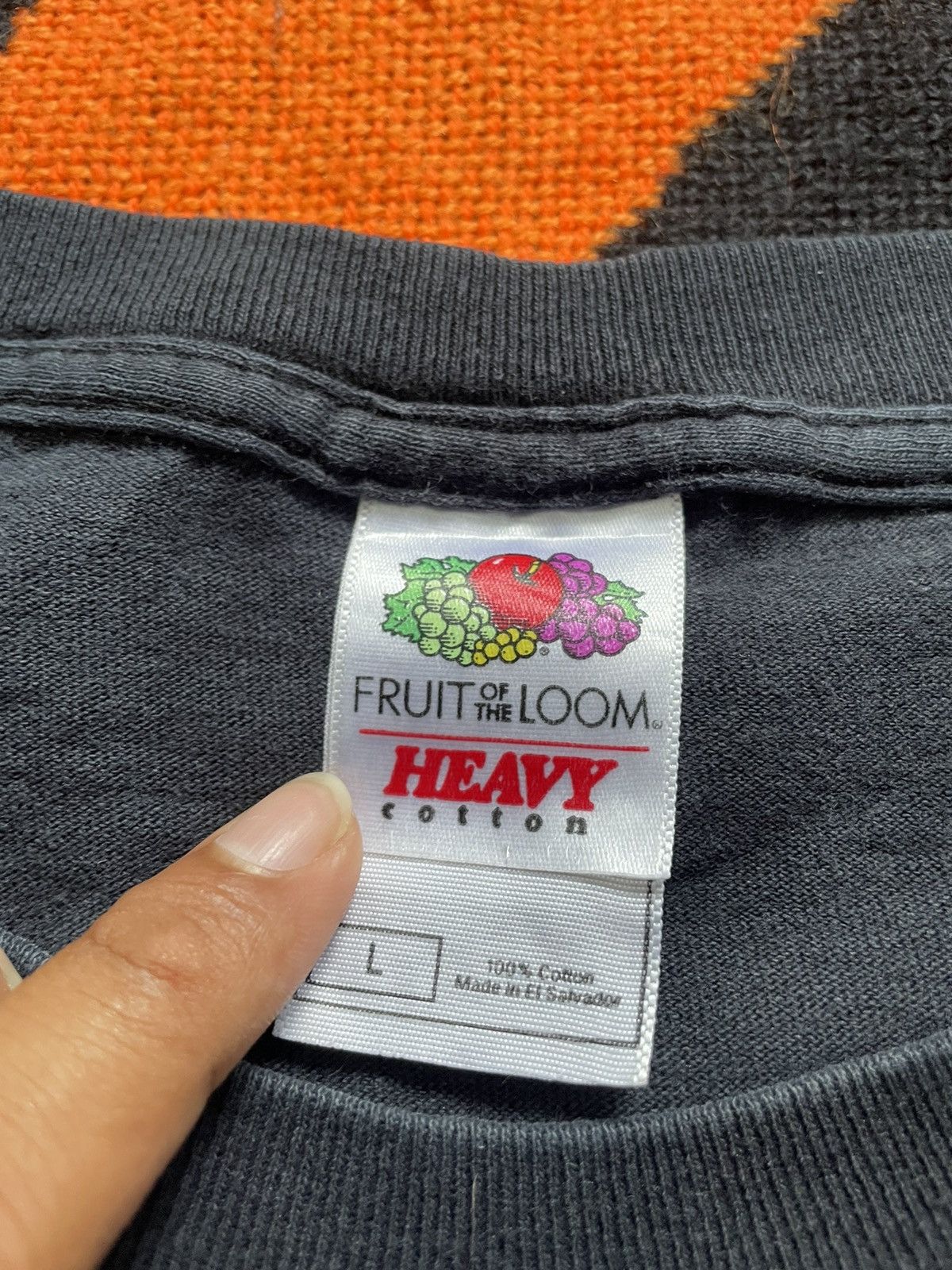 Fruit Of The Loom × Vintage Vintage Y2K Pirate Skull Black T-shirt Early 90s - 2000s Size US L / EU 52-54 / 3 - 4 Thumbnail