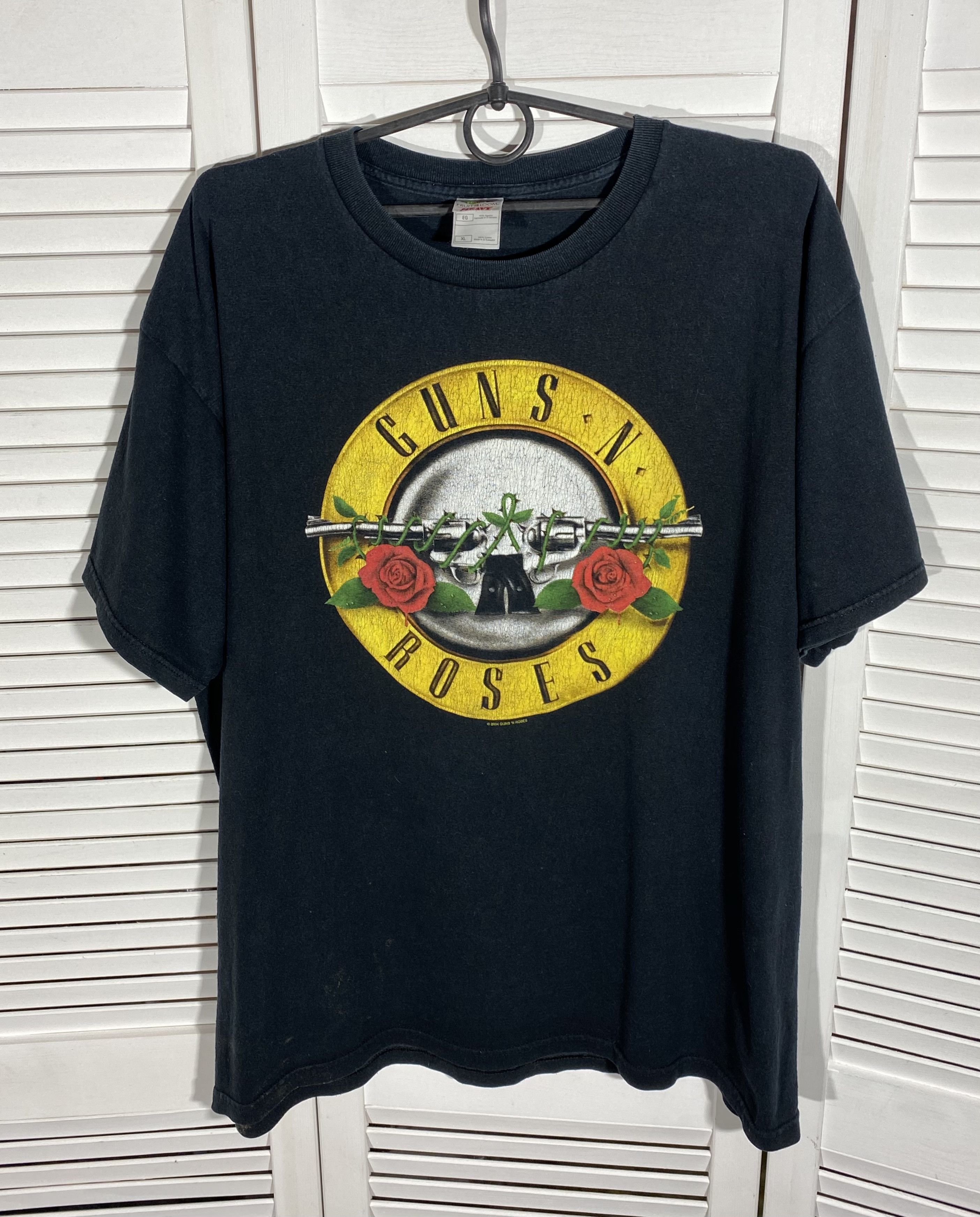 GUNS N' ROSES Guns N' Roses Band T-shirt Band T Men's L size cotton black type Vintage Second Hand main image 0
