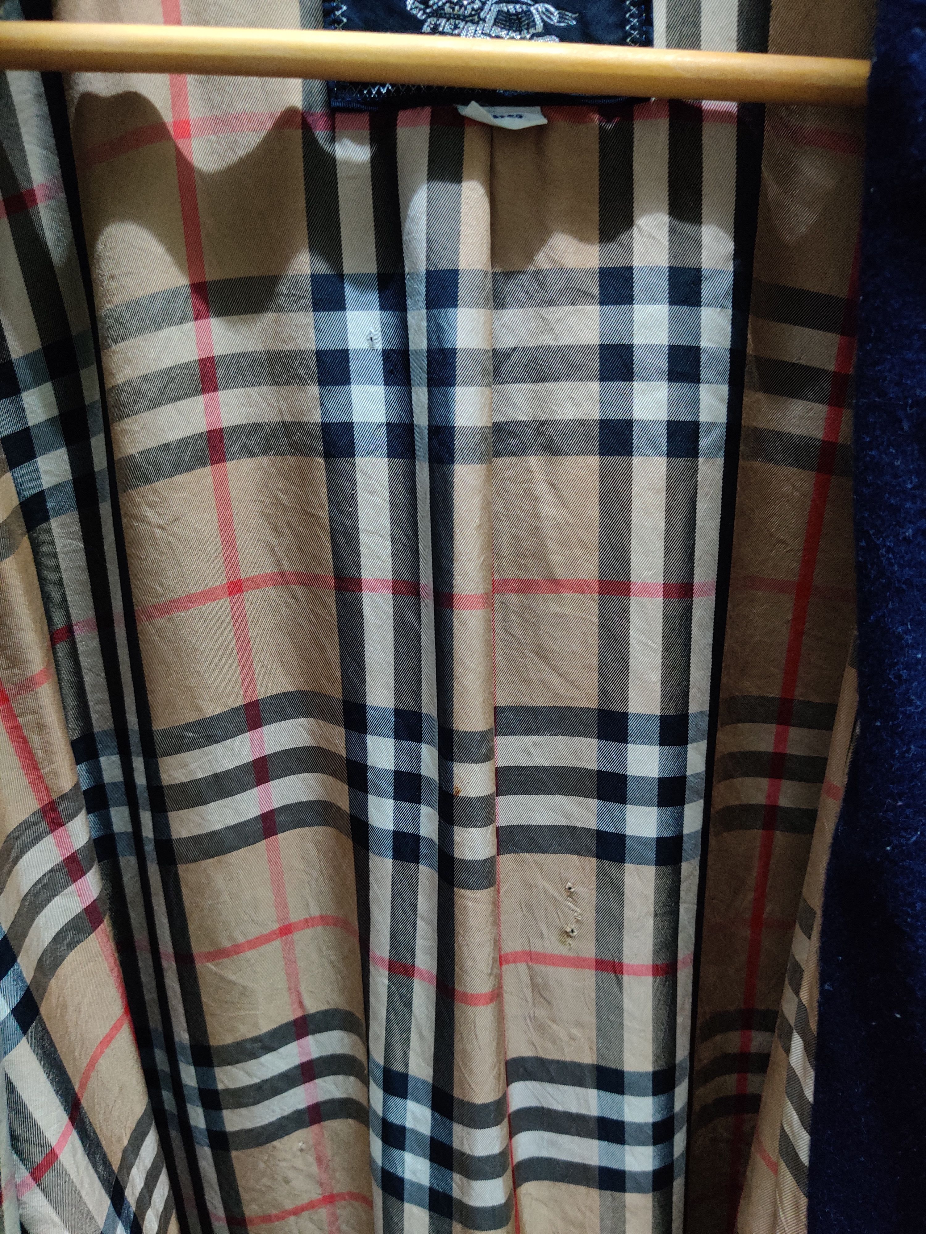 Burberry Vintage Burberry Nova Check Wool Bathrobe Size US L / EU 52-54 / 3 - 11 Thumbnail
