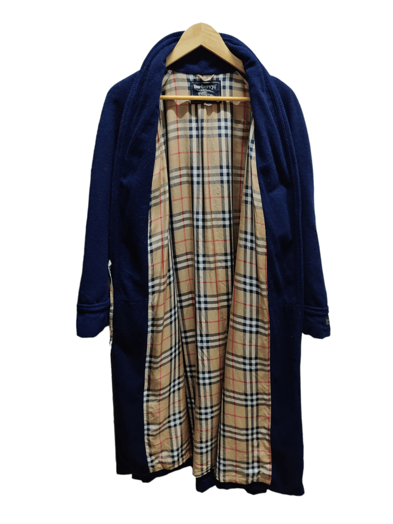 Burberry Vintage Burberry Nova Check Wool Bathrobe Size US L / EU 52-54 / 3 - 1 Thumbnail